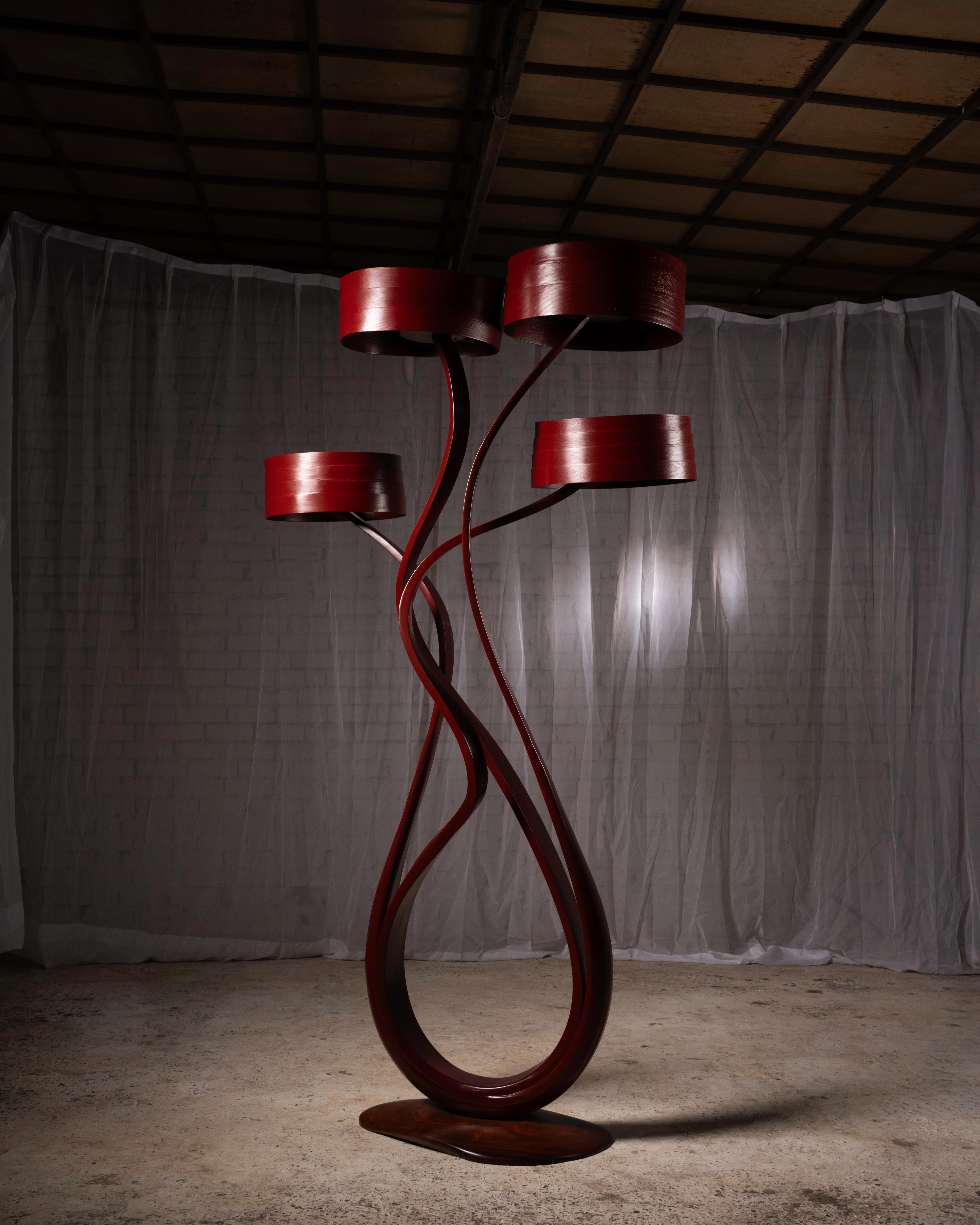 Organique Lampadaire n° 5 - Série Fluentum en vente
