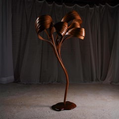 Lampada da terra n. 5 - Serie Vrksa - Lampada in legno curvato in Wood Wood