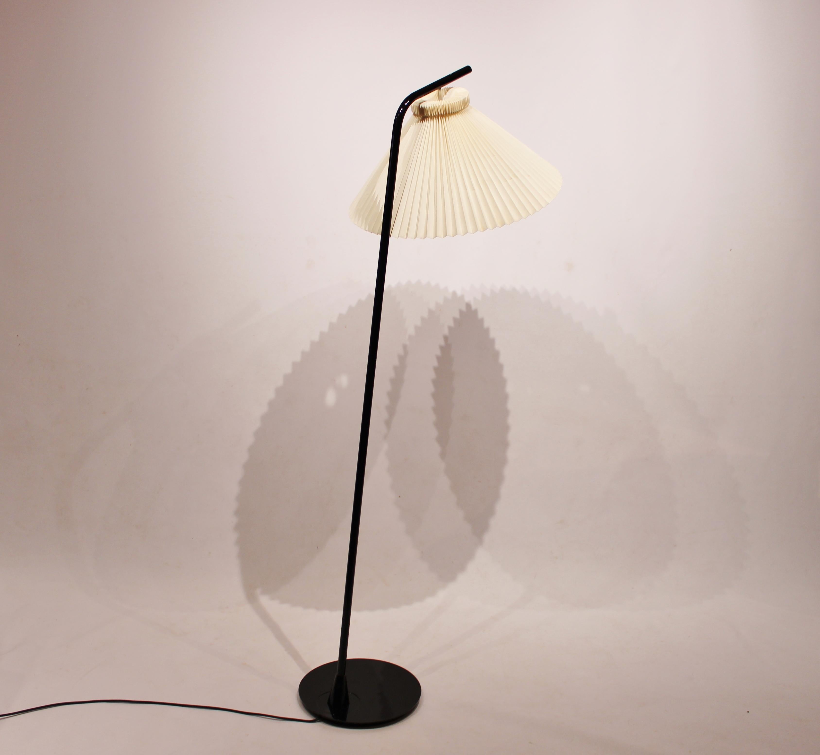 Scandinavian Modern Floor Lamp of Danish Design from the 1980s with Shade by Le Klint