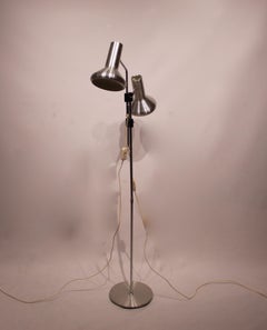 Floor Lamp Made In Steel, Danish Design From 1960s