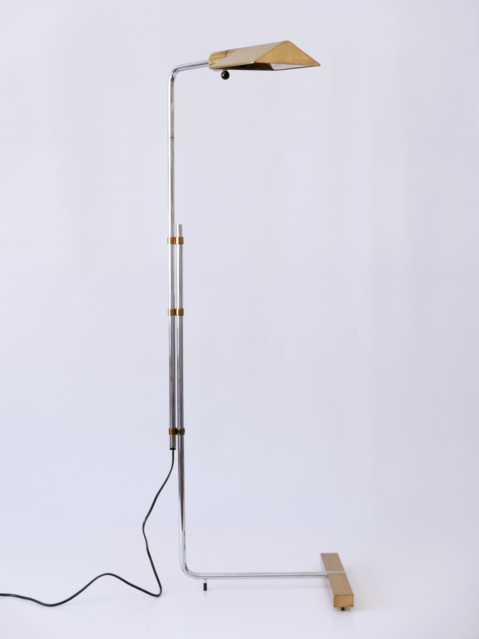 Brass Floor Lamp or Reading Light 'Backslider' by Cedric Hartman for Jack Lenor Larsen For Sale