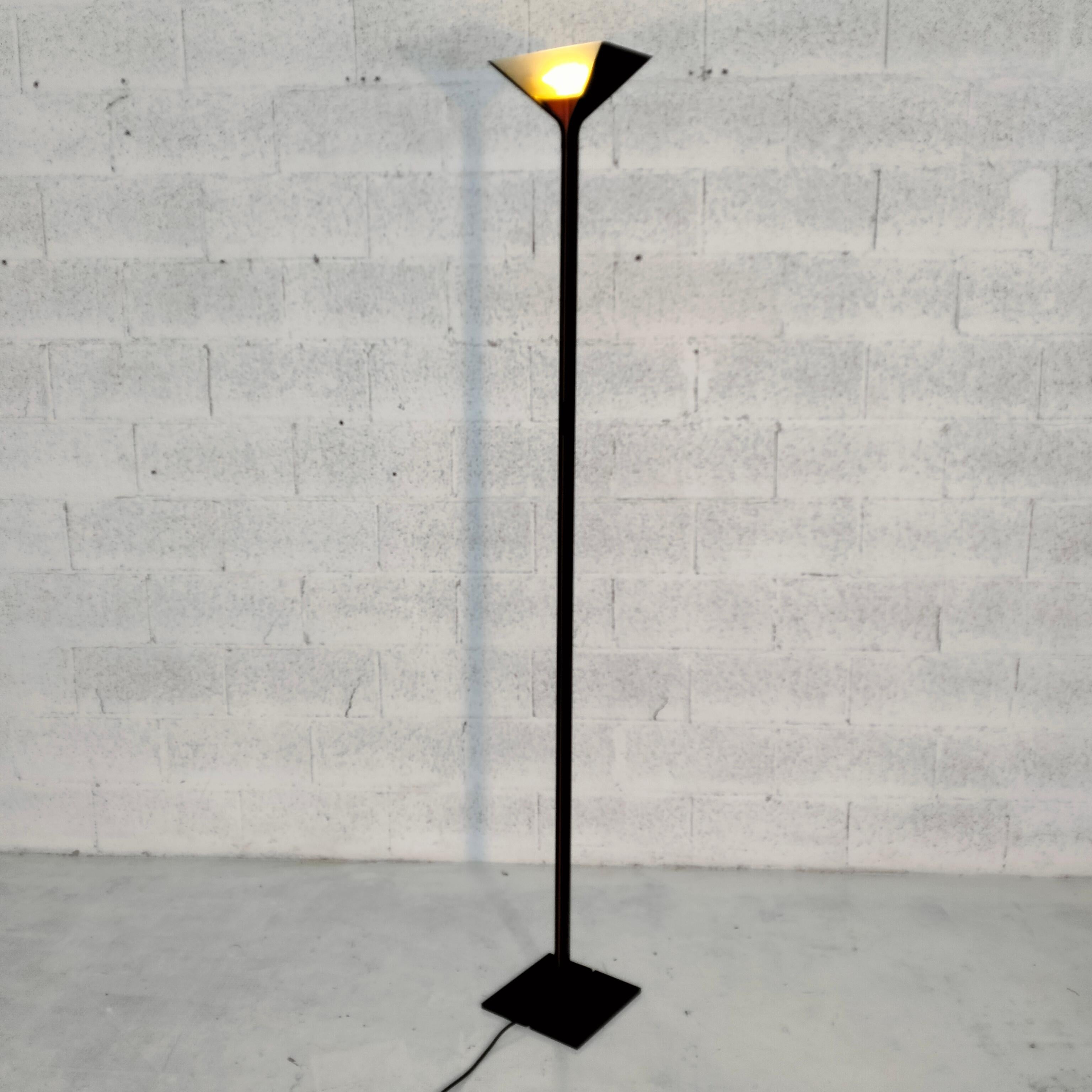 Metal Floor lamp Papillona by Tobia Scarpa  for Flos 70s For Sale