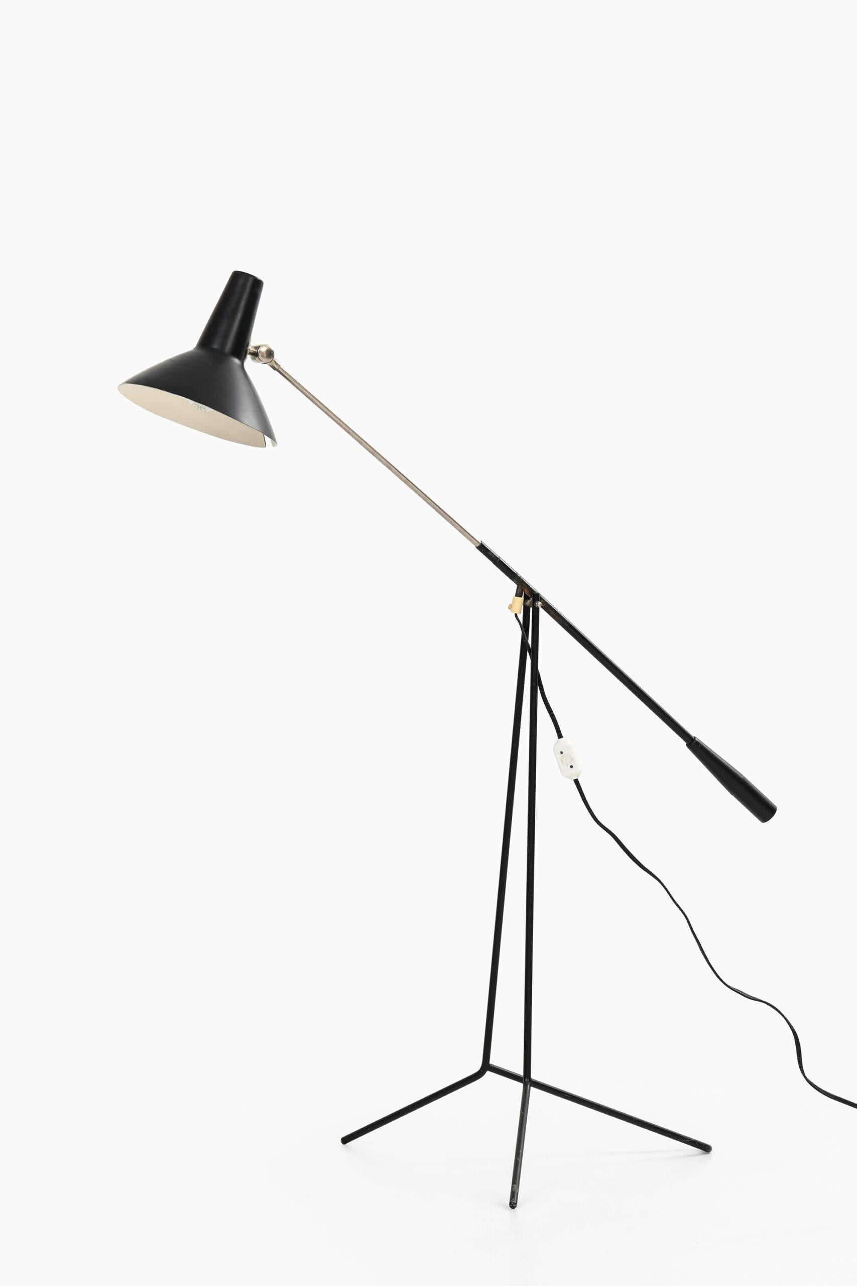 Metal Floor Lamp Produced by ASEA in Sweden For Sale