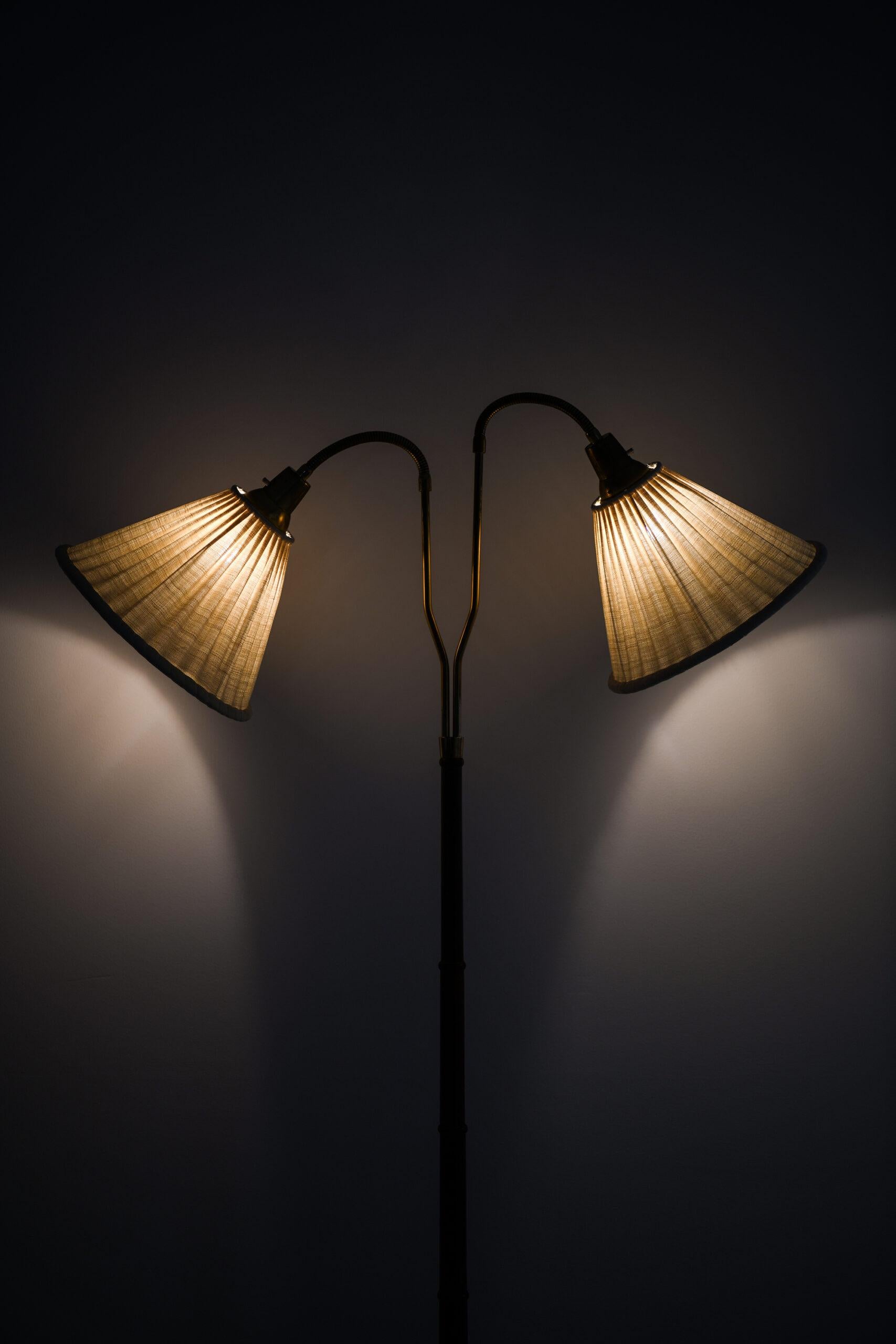 Brass Floor Lamp Produced by Falkenbergs Belysning in Sweden