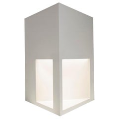 Floor Lamp Sculpture or End Table in White Corian, Ltd. Edition, I