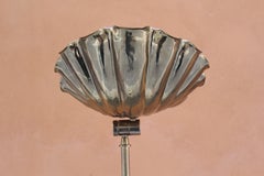 Floor Lamp, Shell Shape, Brass Body, 1970s