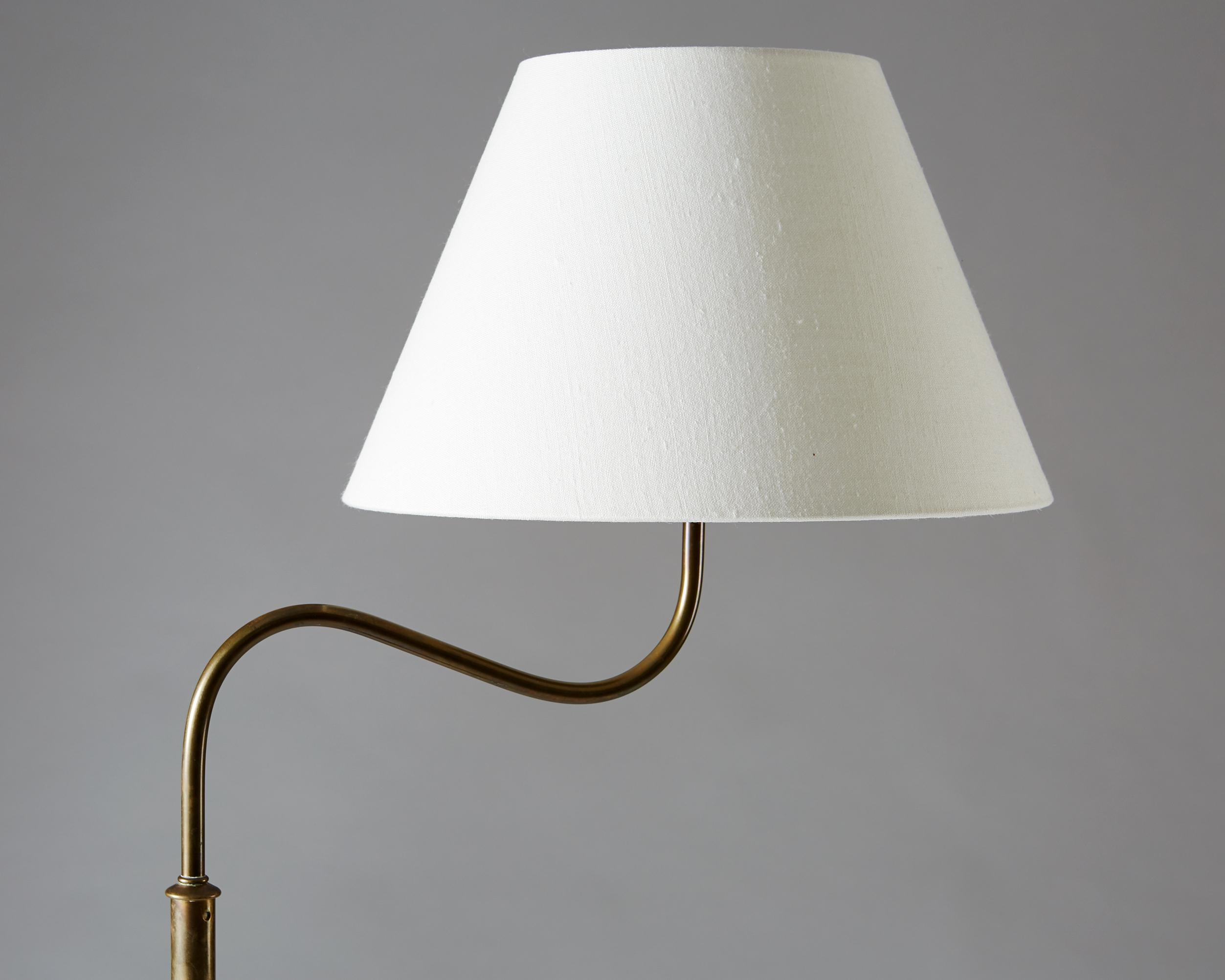 Scandinavian Modern Floor Lamp ‘Small Camel’ Designed Josef Frank for Svenskt Tenn,  Sweden. 1950's