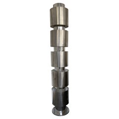 Stehlampe aus Edelstahl von Laboratori Ob-Or. Italien, 1970er Jahre