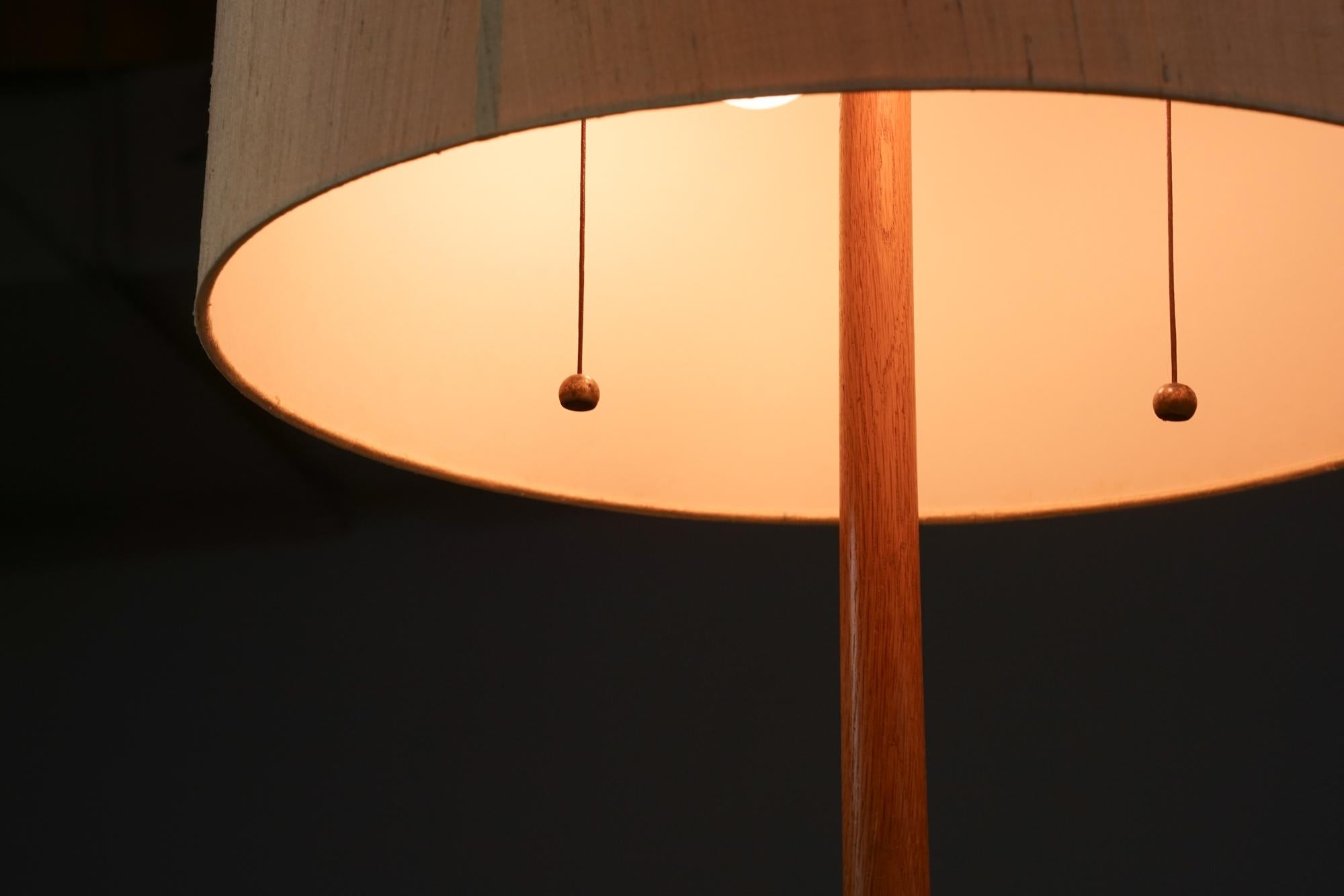 Fabric Floor Lamp, Sweden, 1960s For Sale