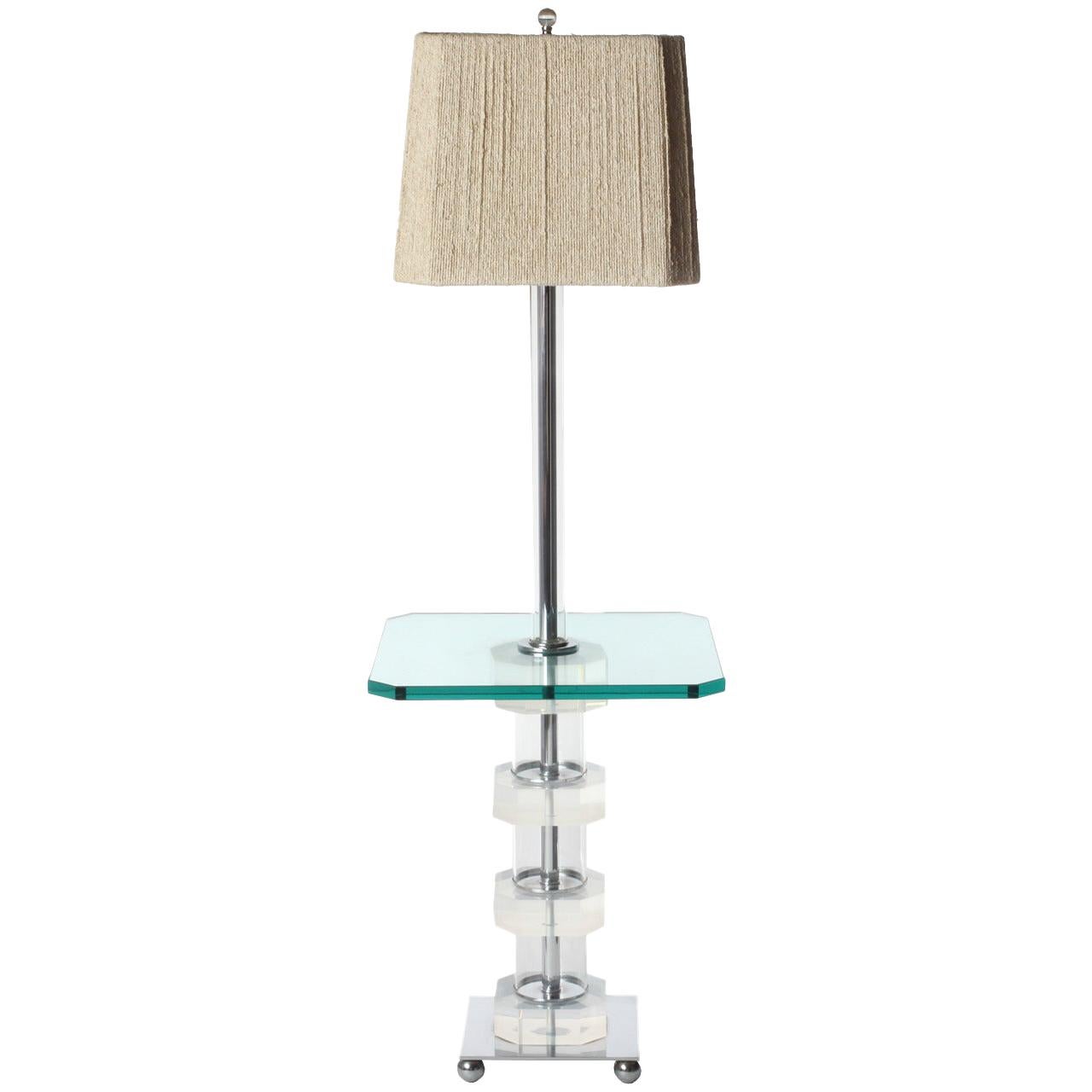 Floor Lamp Table For Sale