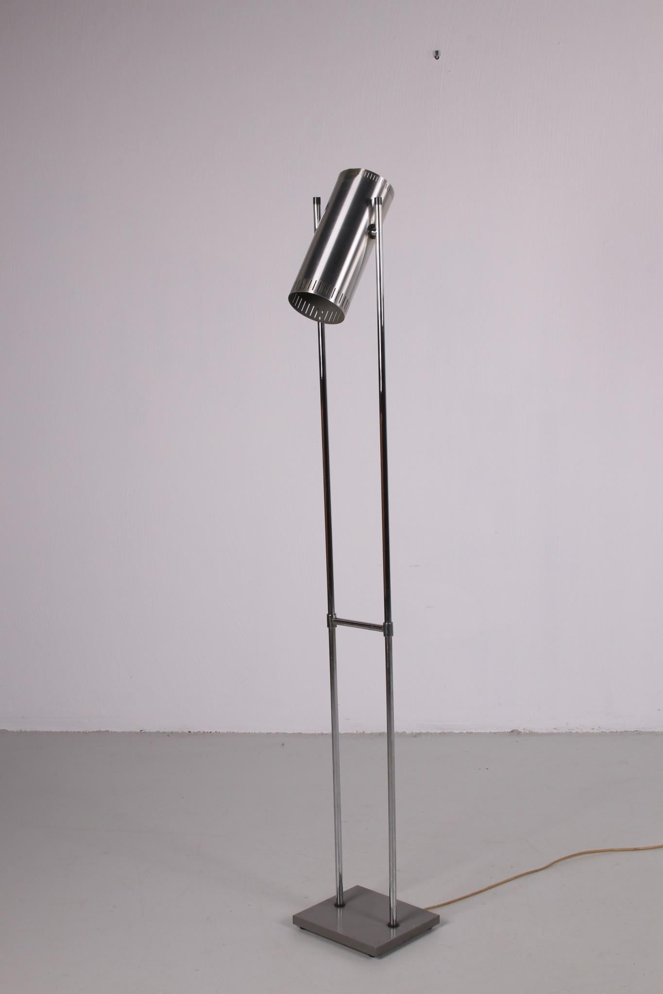 Aluminum Floor Lamp Trombone by s For Sale
