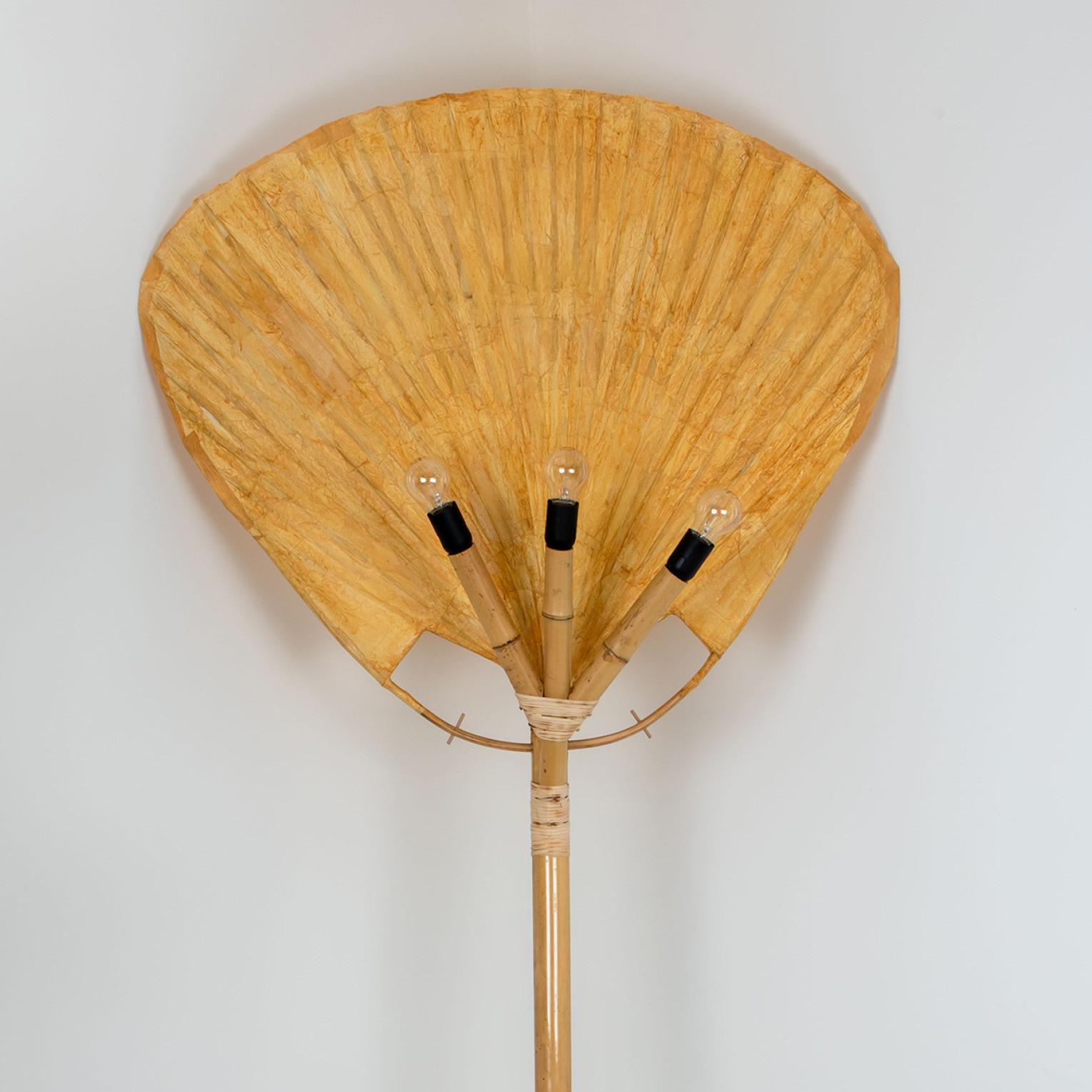 Floor Lamp “Uchiwa” by Ingo Maurer for Design M Germany, 1977 For Sale 4