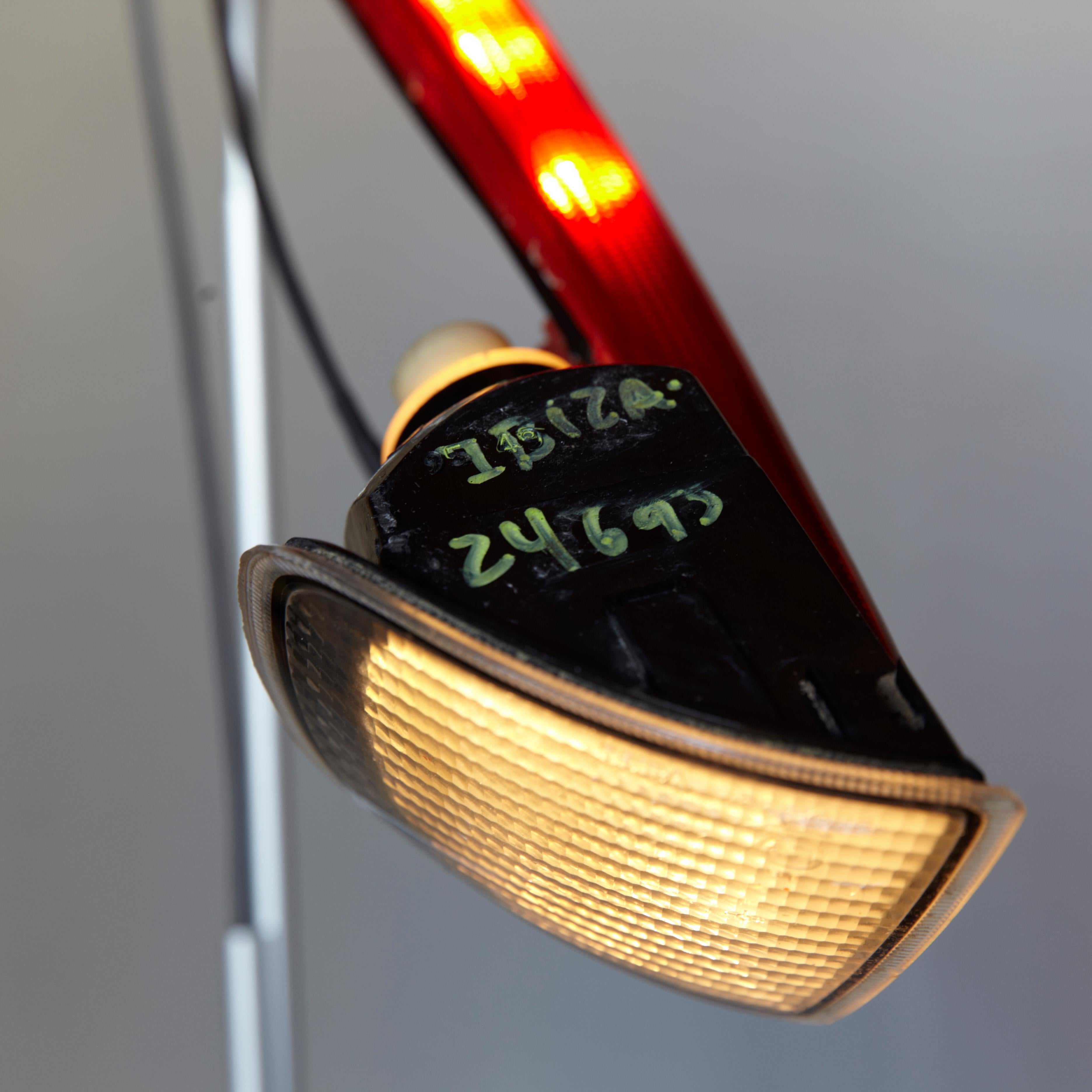Aluminum Brava Ibiza Floor Lamp – Contemporary Upcycled Lighting from Second-Hand Vehicle For Sale