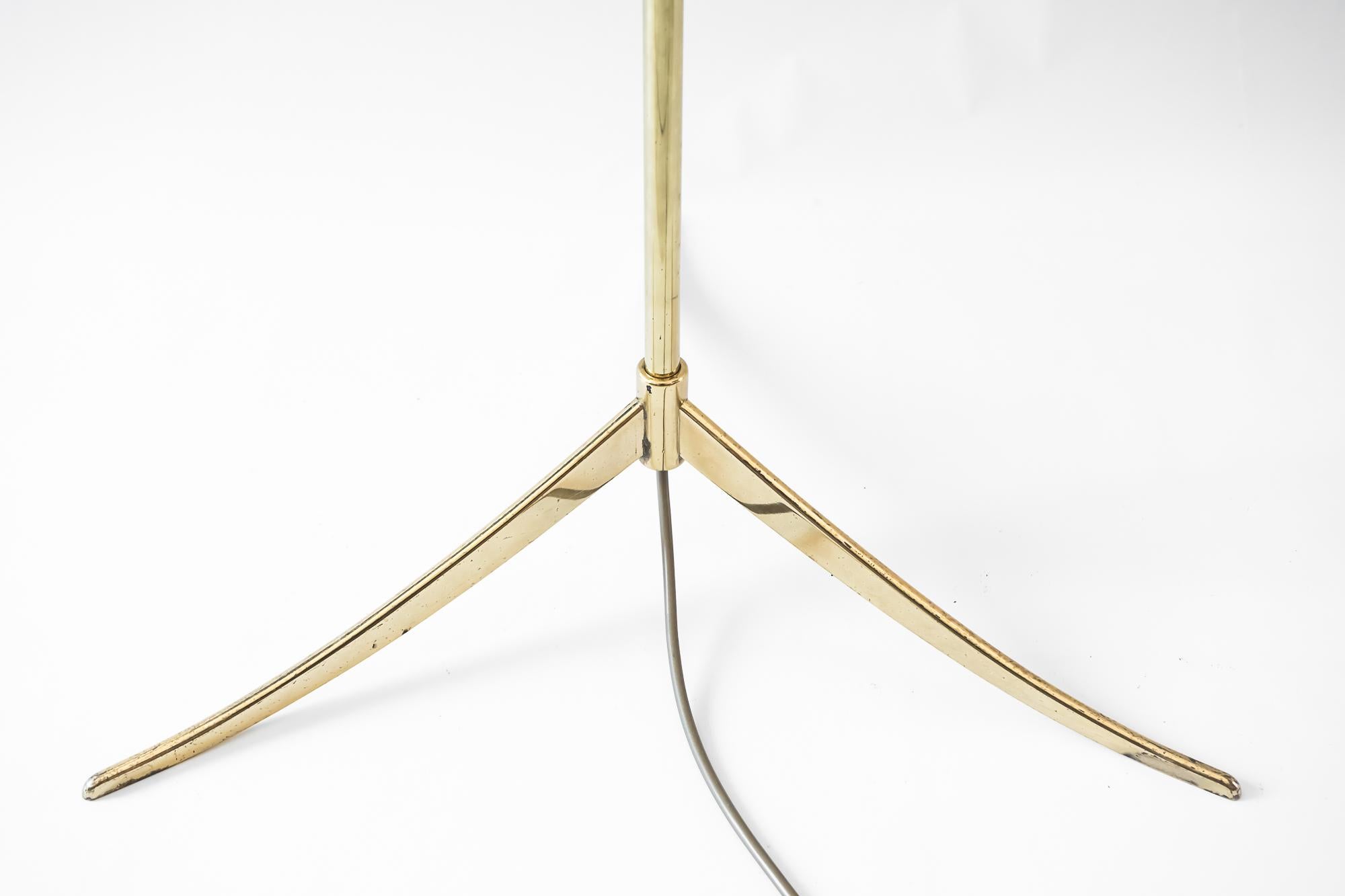 Mid-20th Century Floor Lamp, Vienna, circa 1960s with Glass Handle For Sale