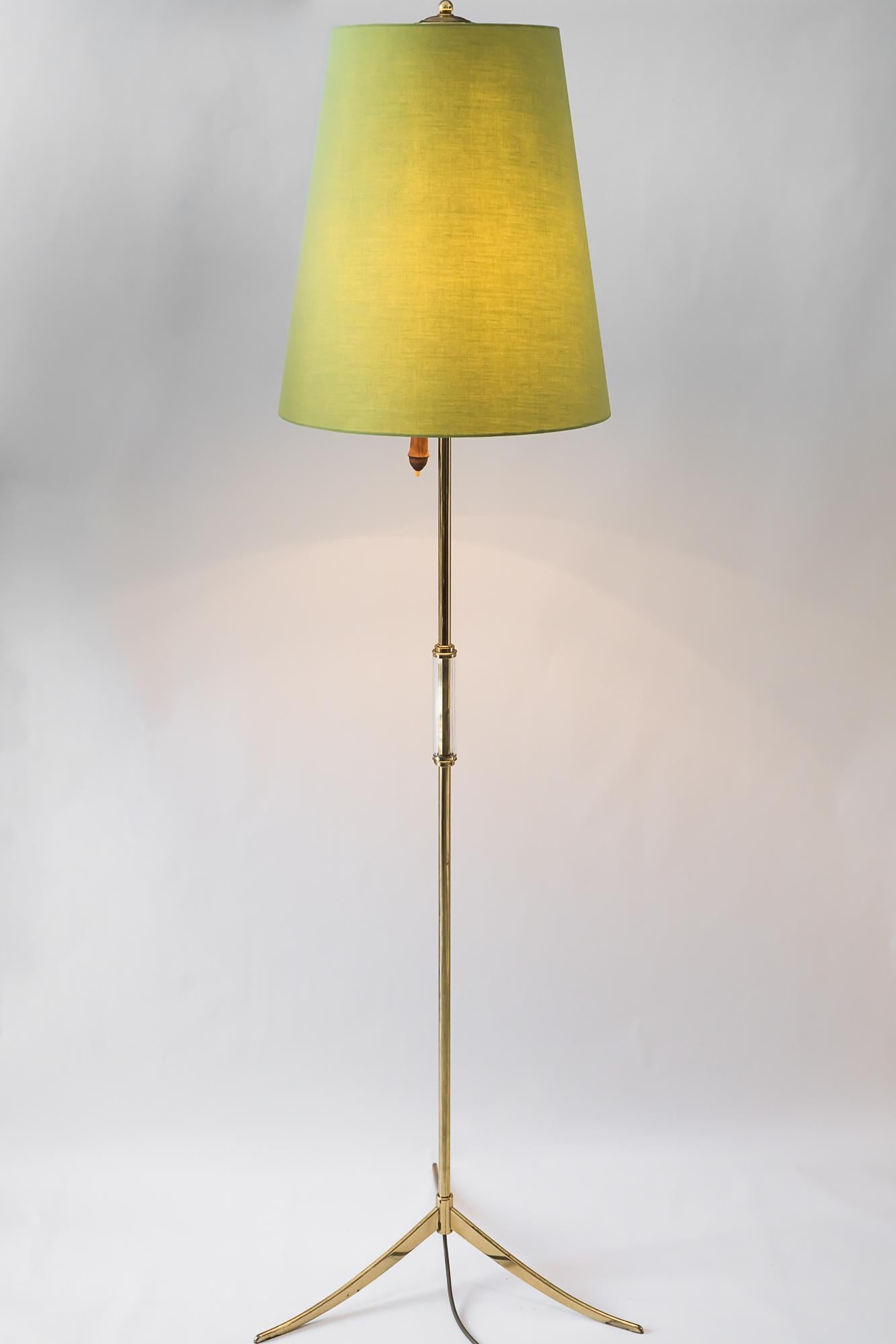 Floor Lamp, Vienna, circa 1960s with Glass Handle For Sale 2