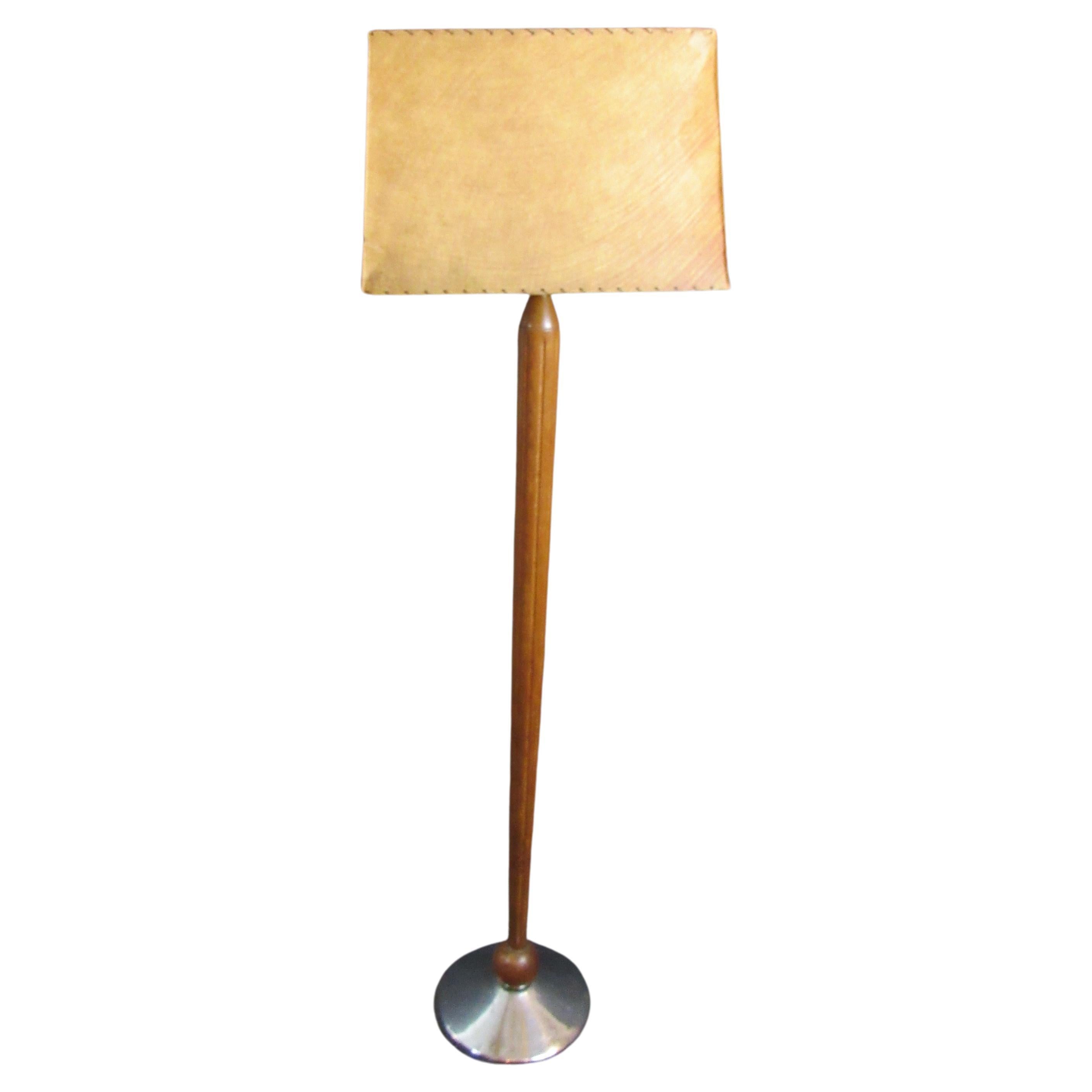 Floor Lamp w/ Hide Shade