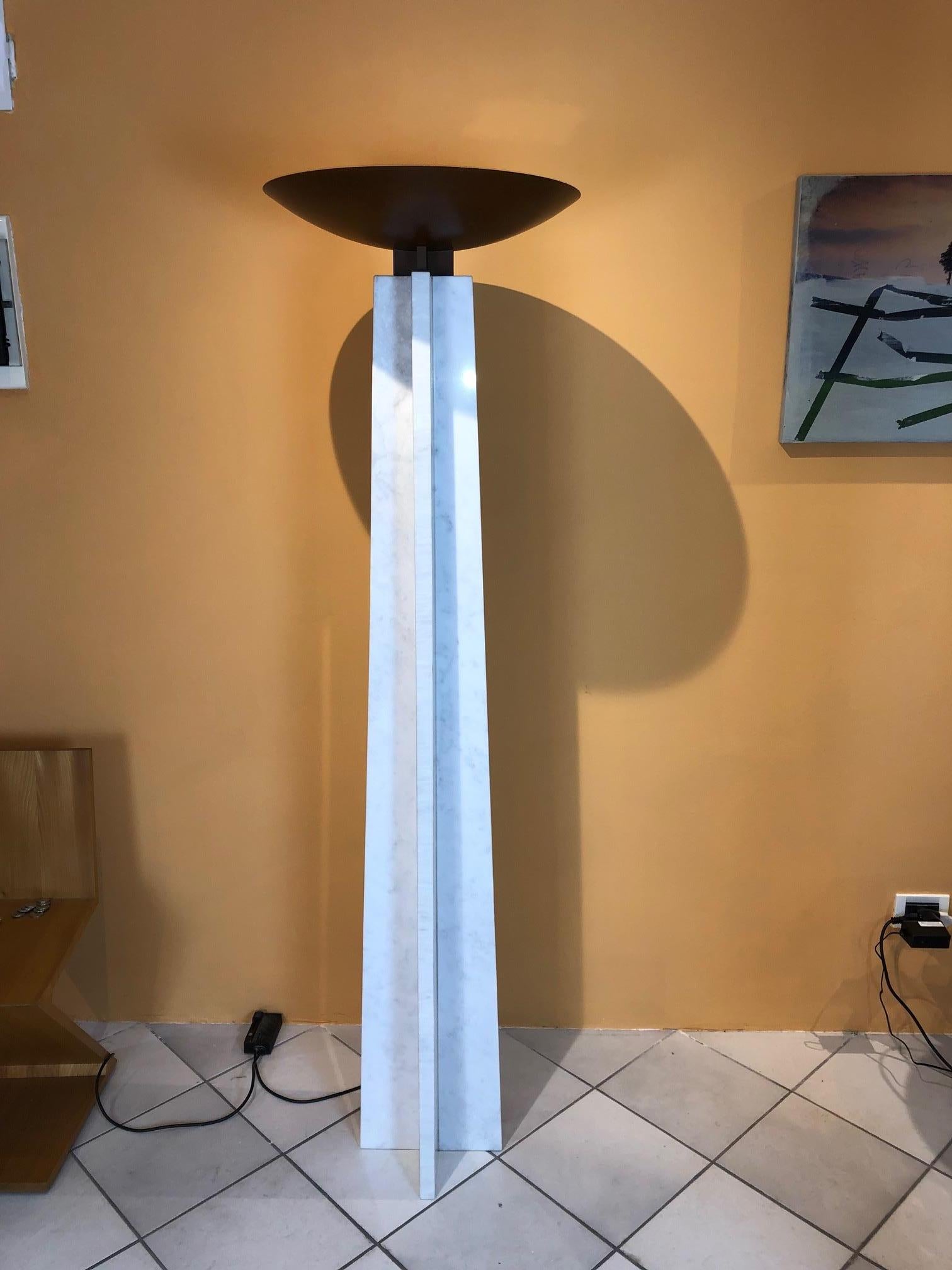 Italian Floor Lamp, Wagneriana Model, by Lella and Massimo Vignelli For Sale