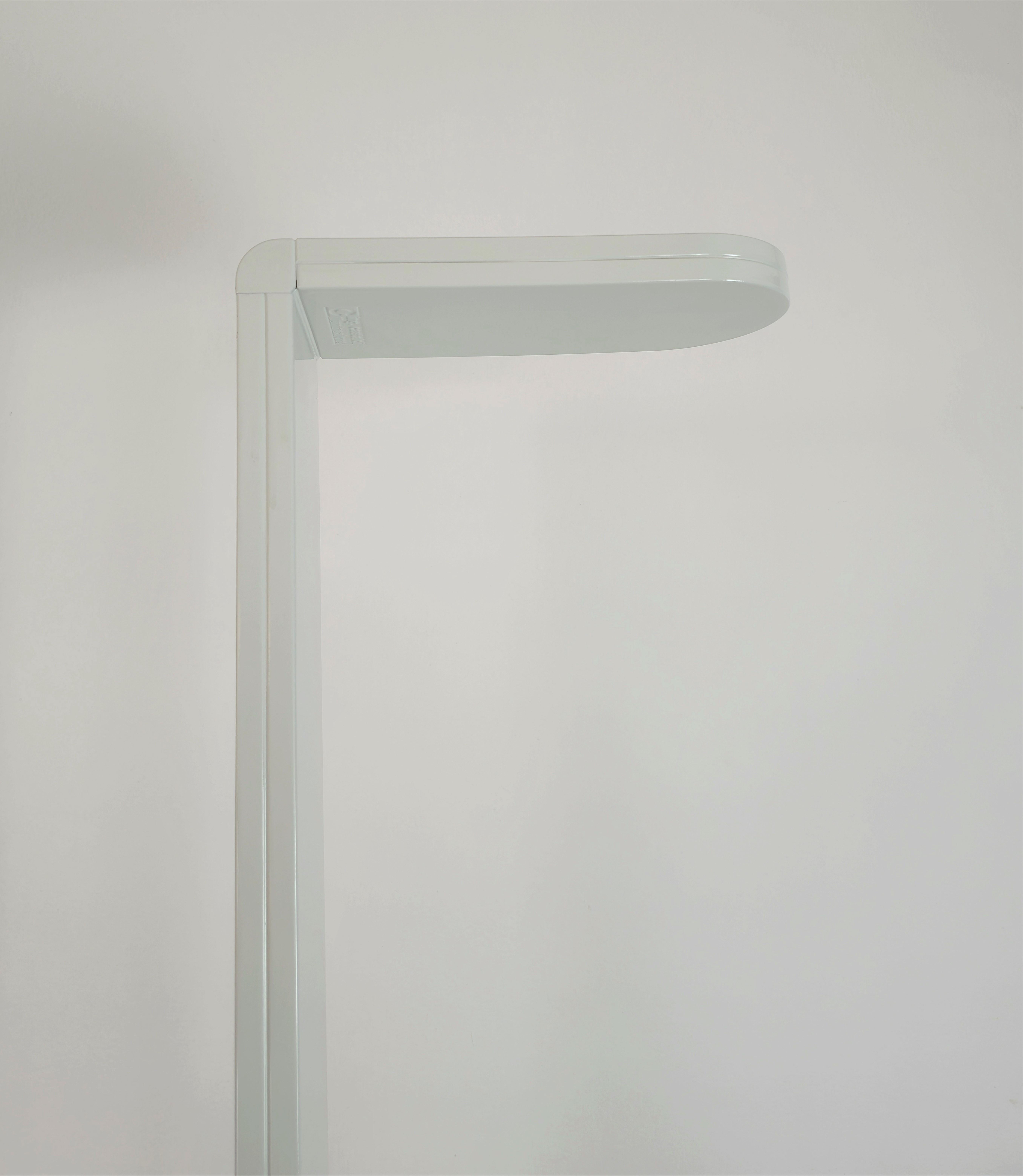 Floor Lamp White Lacquered Aluminum Castaldi Illuminazione Postmodern Italy 1980 For Sale 6