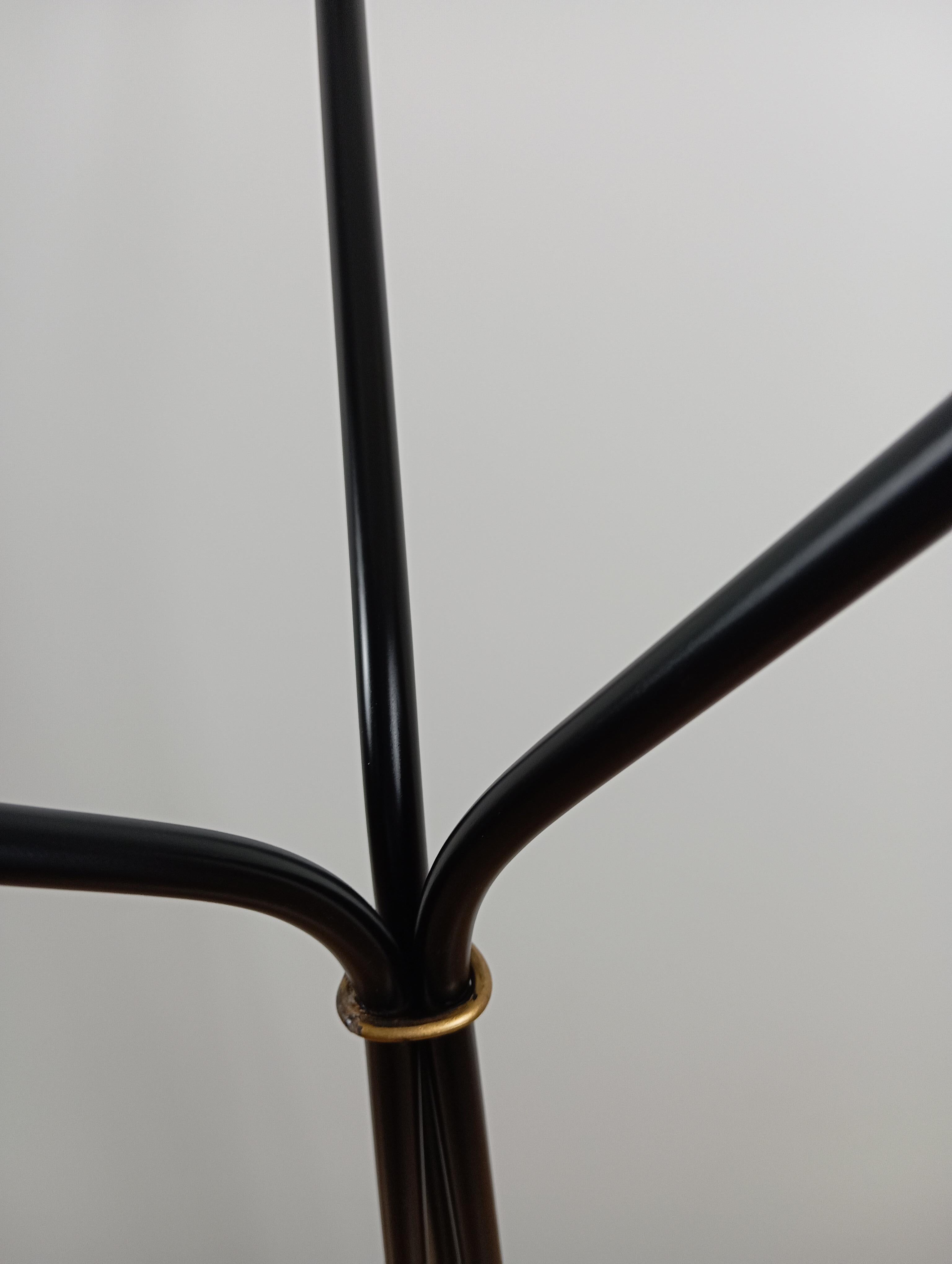 Floor lamp with 3 light arms, Maison Lunel circa 1950 For Sale 5