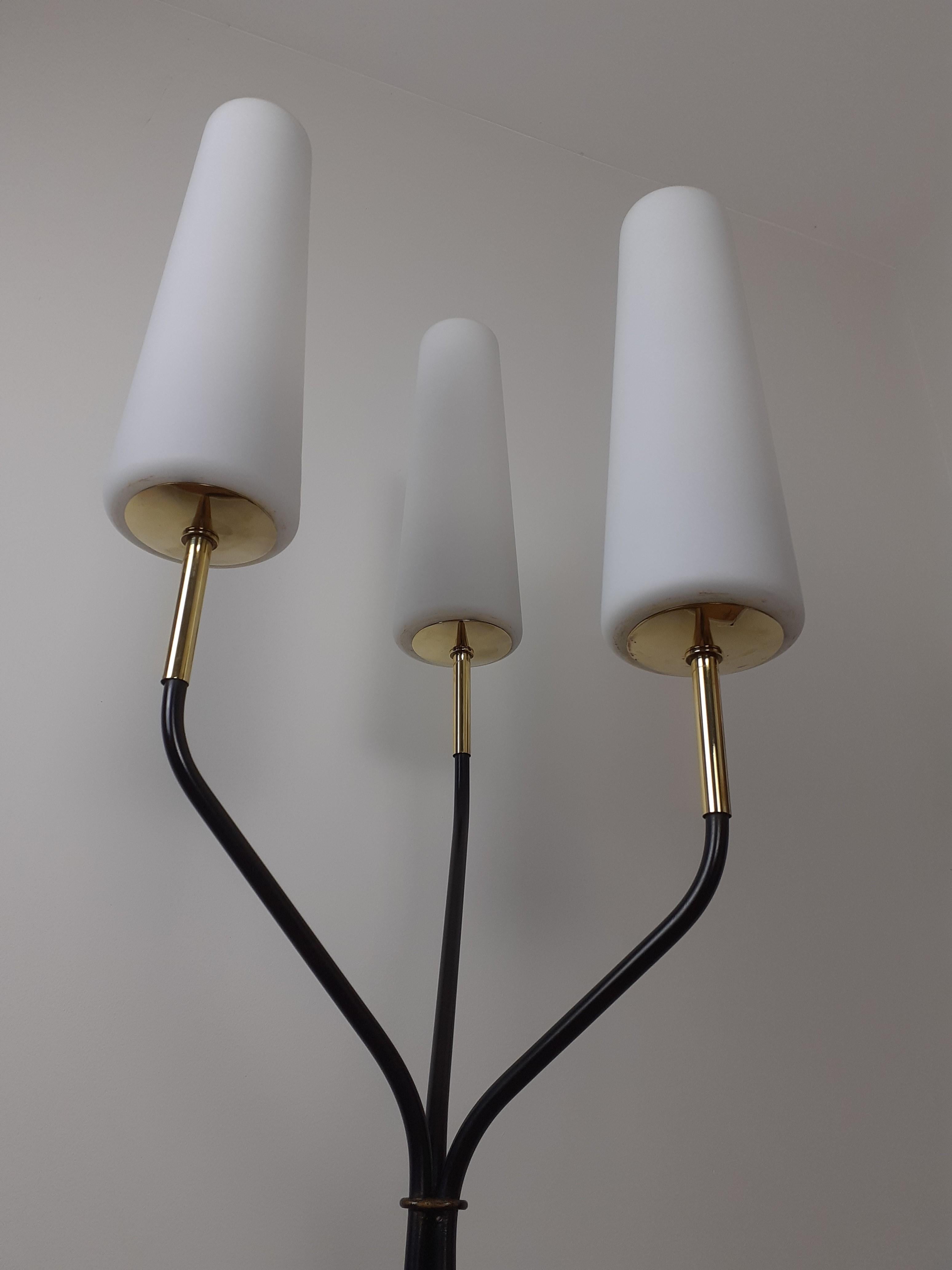 Floor Lamp with 3 Sconces, Lunel House, circa 1950 1