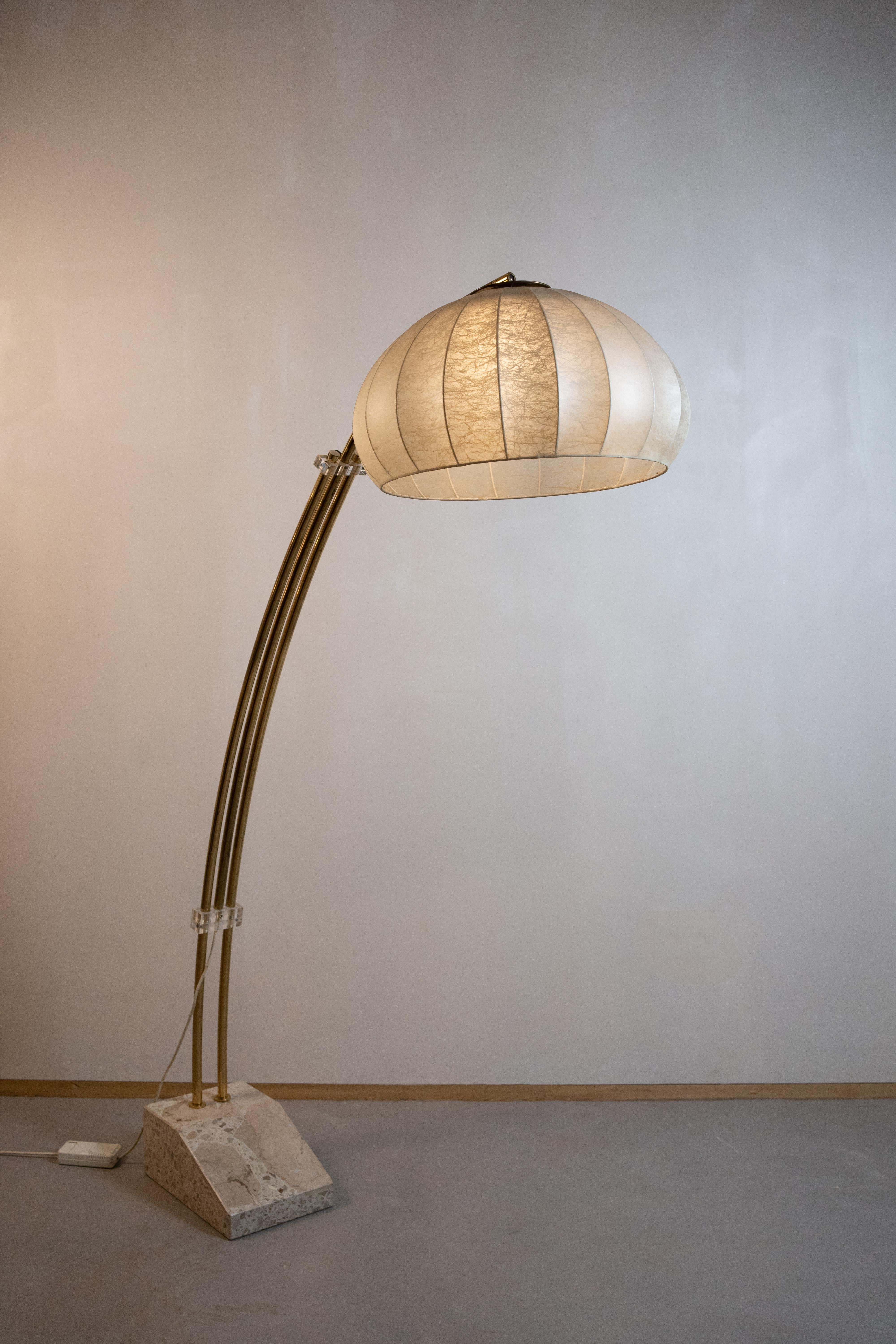 Floor Lamp with a Marble Base 10