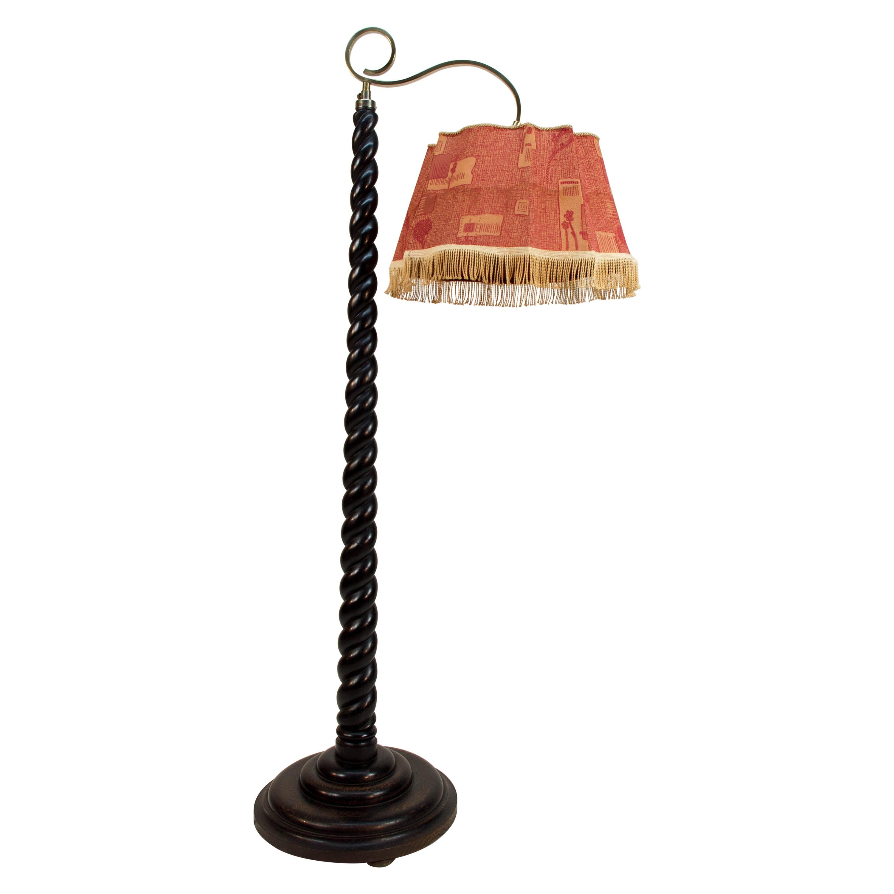 Floor Lamp with Adjustable Height, 1910s