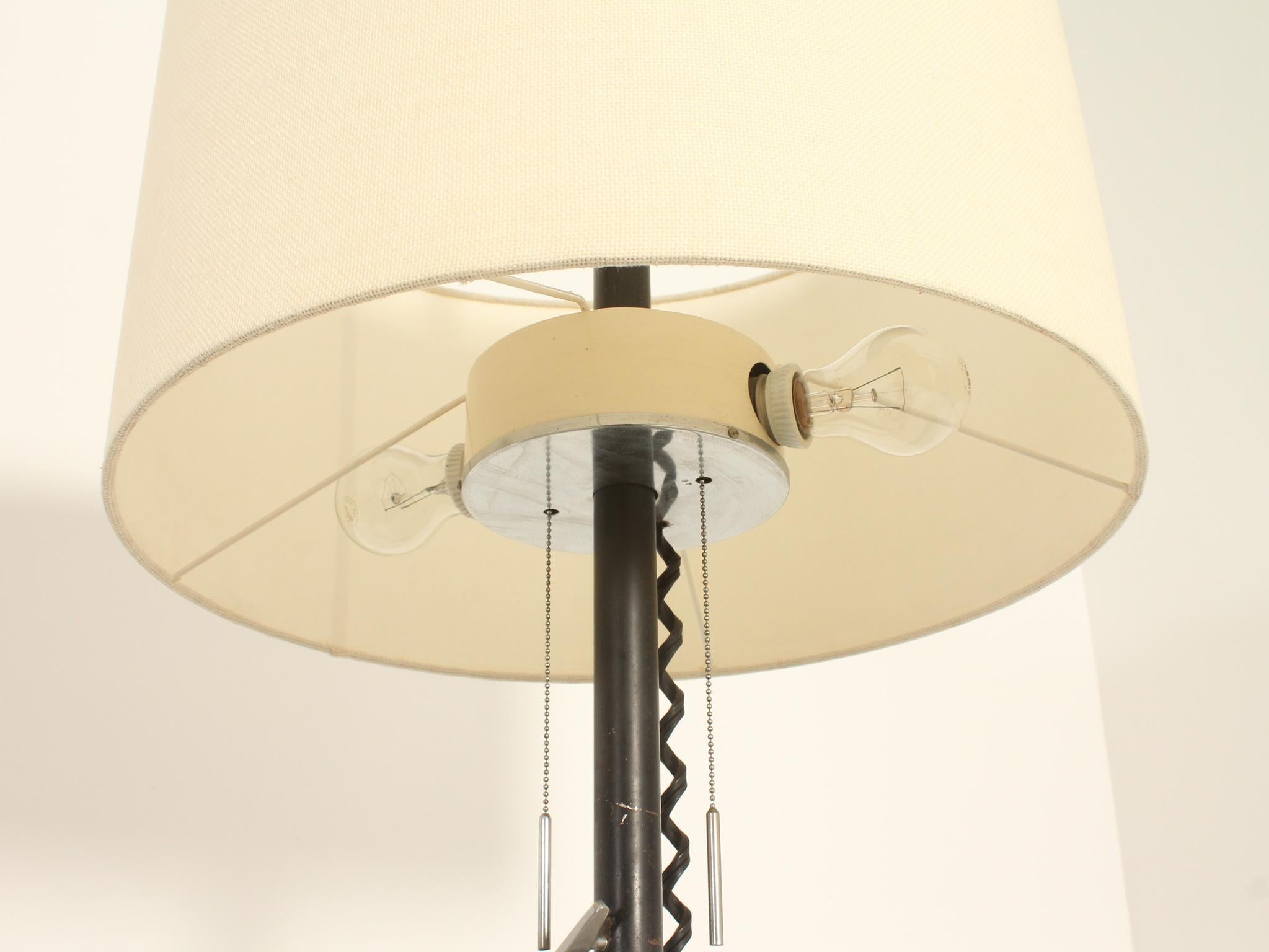 Mid-20th Century Floor Lamp with Adjustable Lampshade, Spain, 1960's For Sale