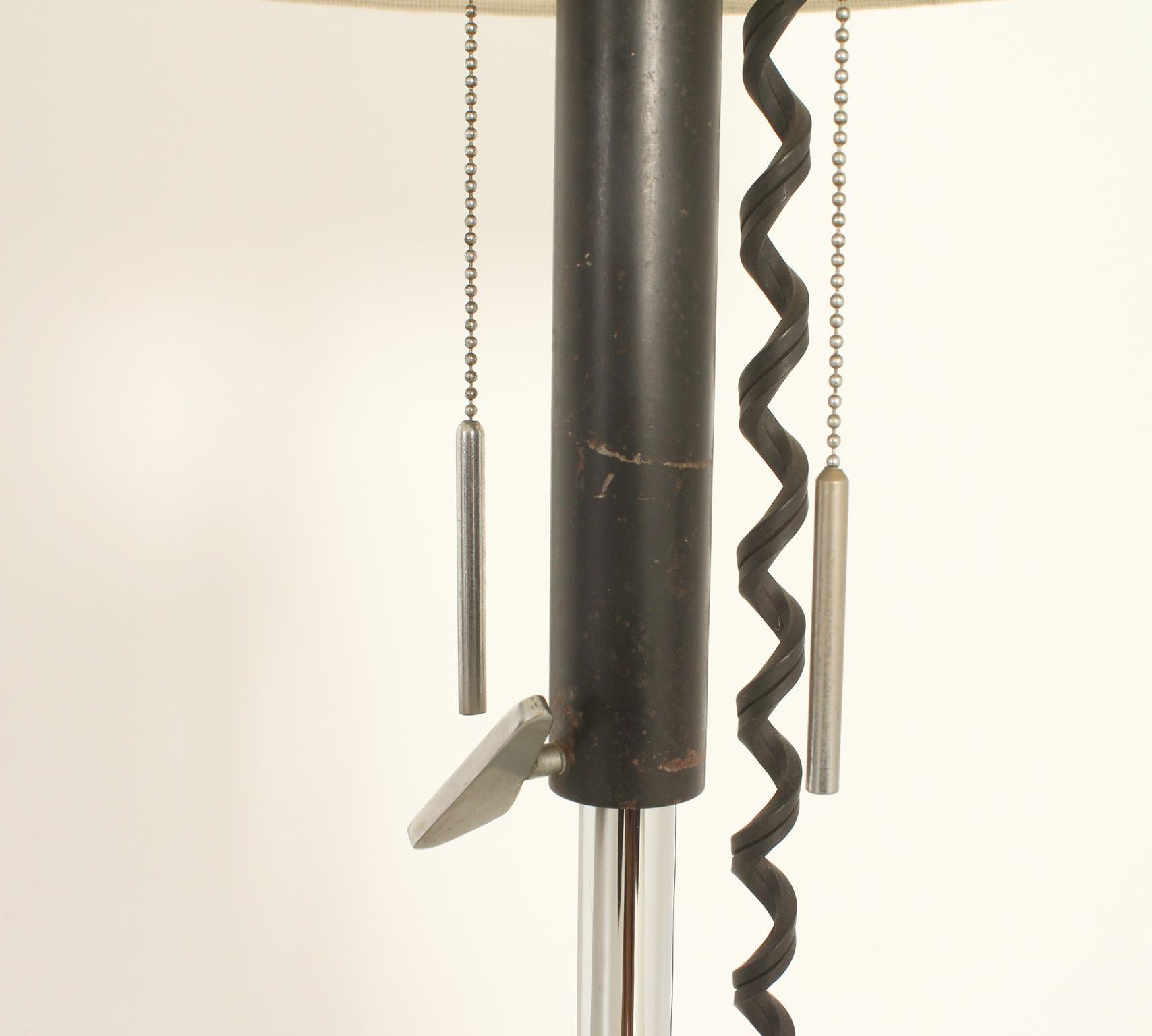 Floor Lamp with Adjustable Lampshade, Spain, 1960's For Sale 2