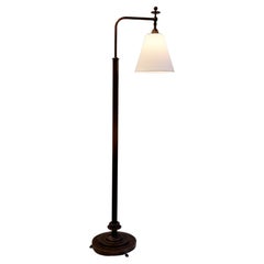 Floor lamp with base in solid bronze, Swedish Grace