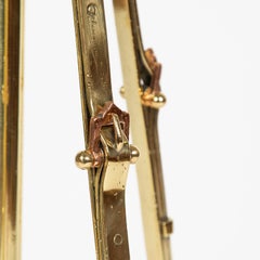 Floor Lamp with Belt and Buckle Brass Work