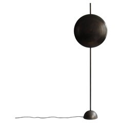 Floor Lamp with Bronze Finish, Contemporary Work.