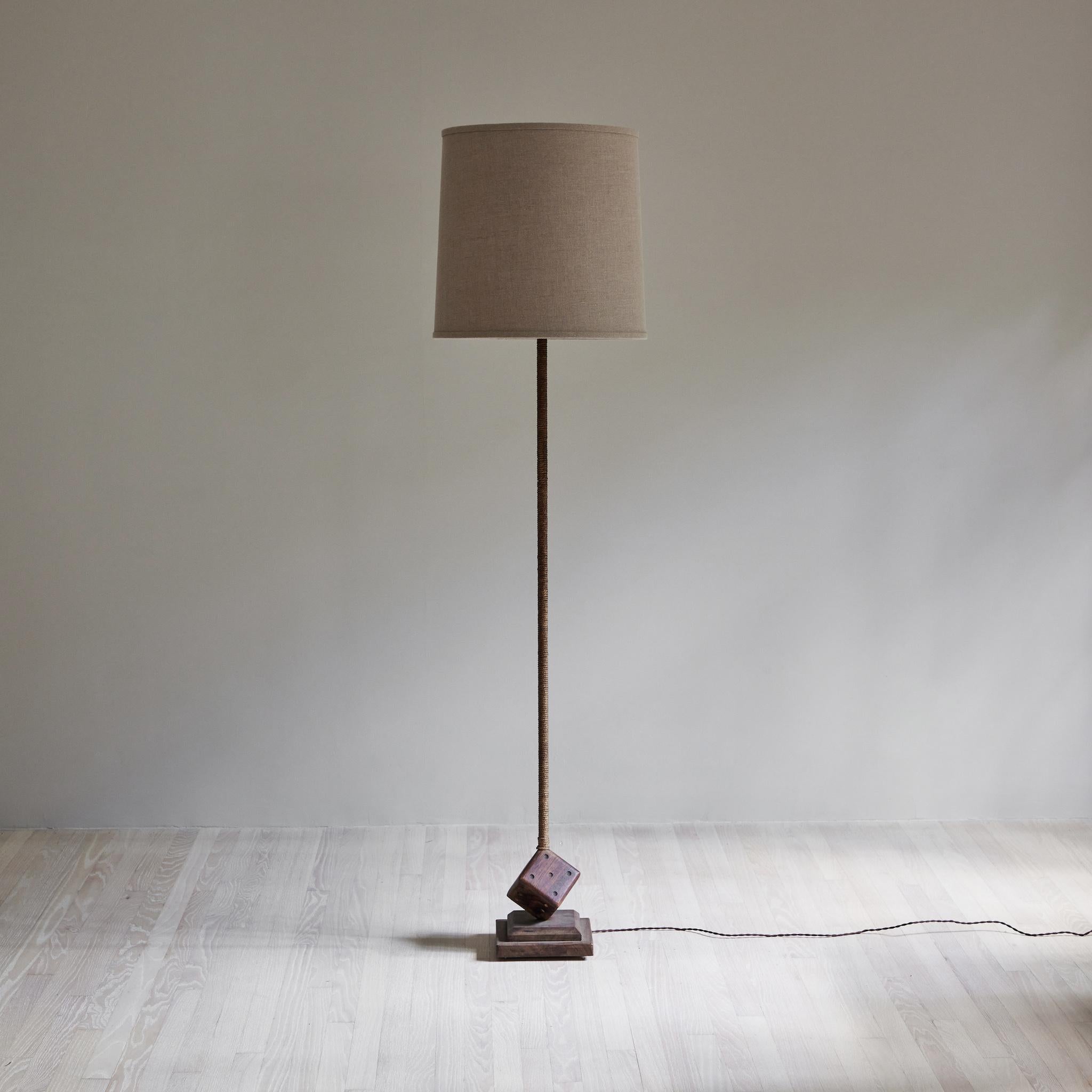 Floor Lamp with Dice at Base 1