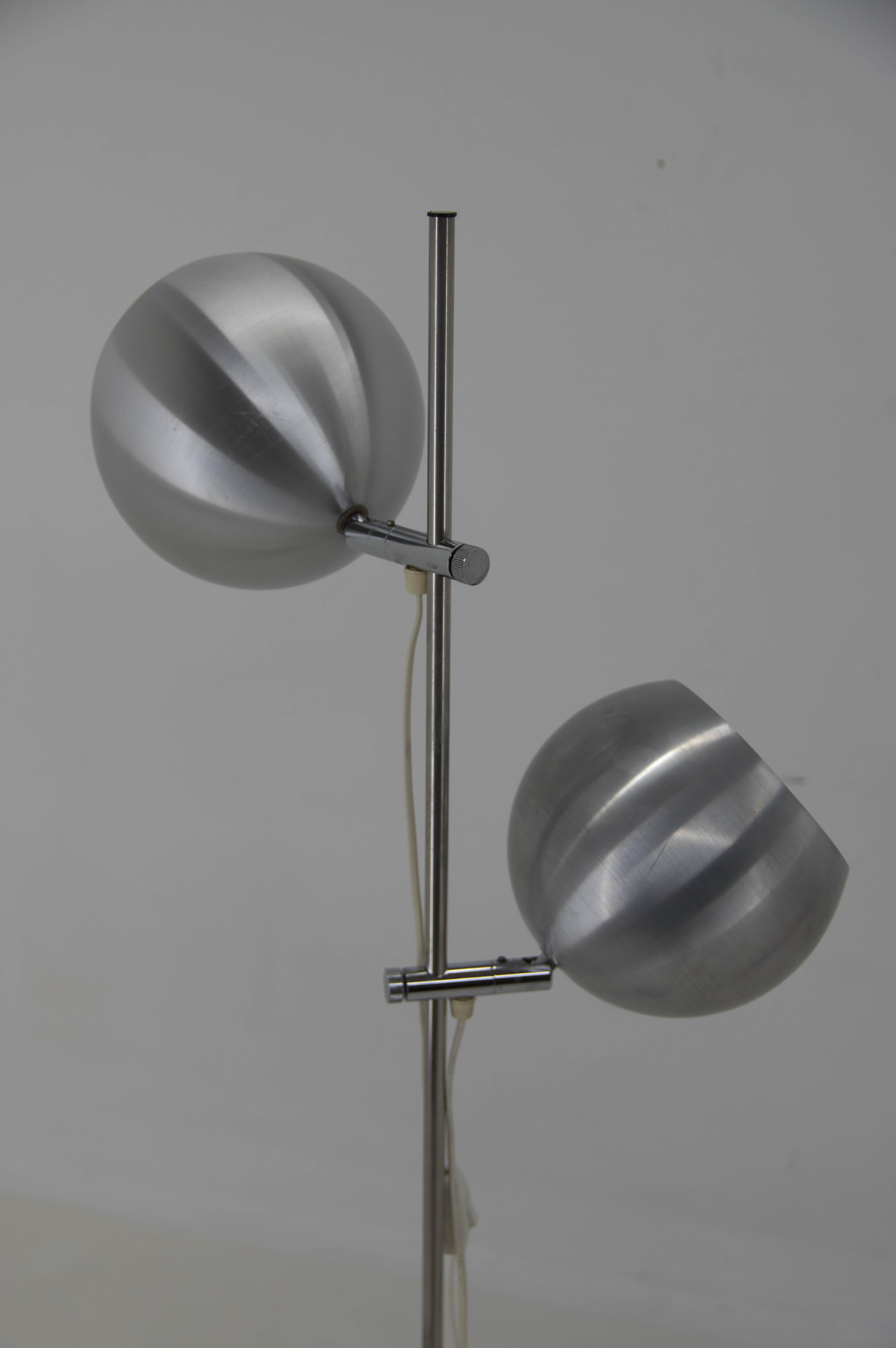 Mid-20th Century Floor Lamp with Flexible Shades, Europe, 1960s For Sale