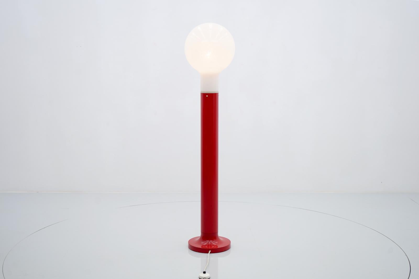 Floor Lamp with Glass and Metal Base by Kaiser, Germany, 1970s 1