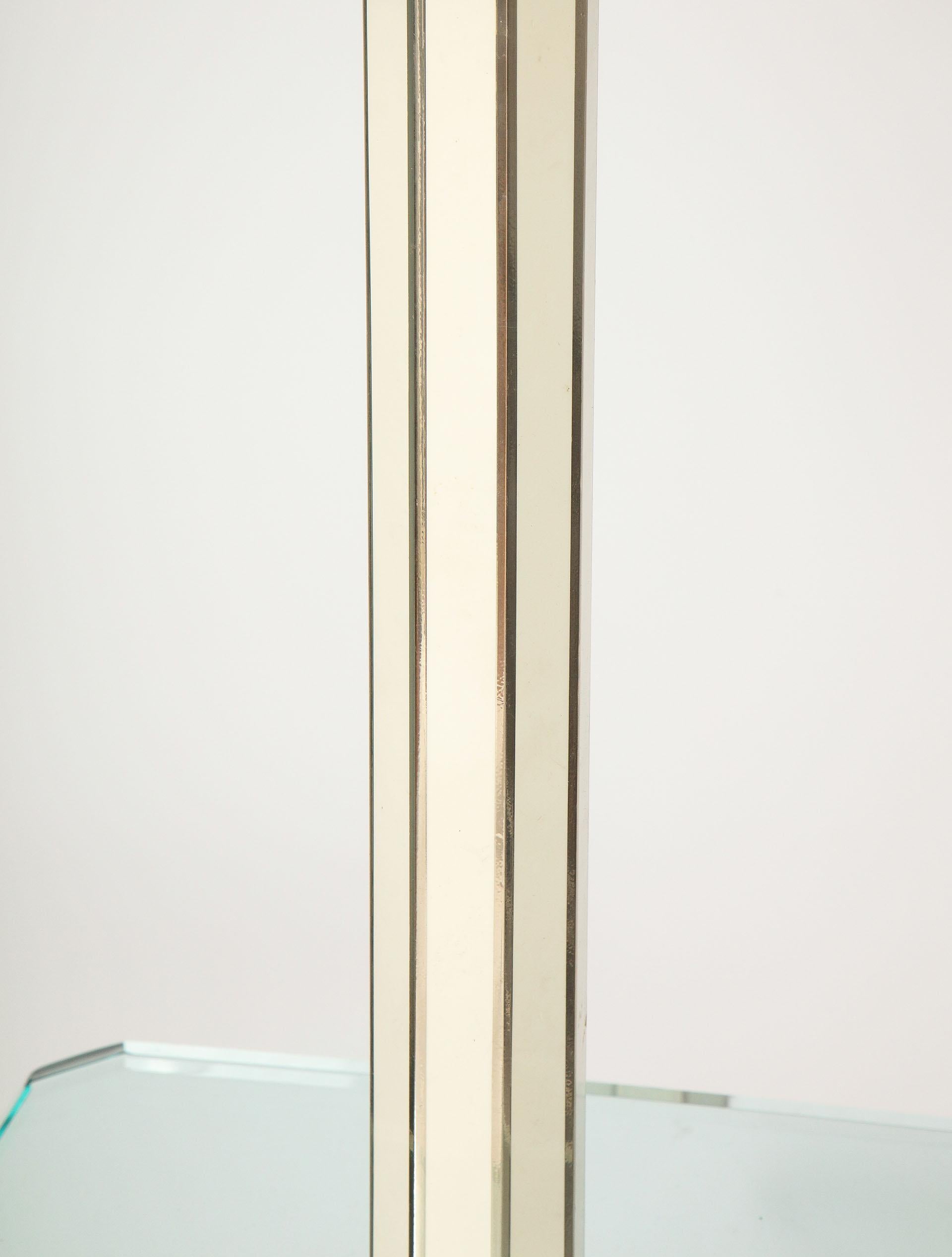 Floor Lamp with Glass Shelf For Sale 1