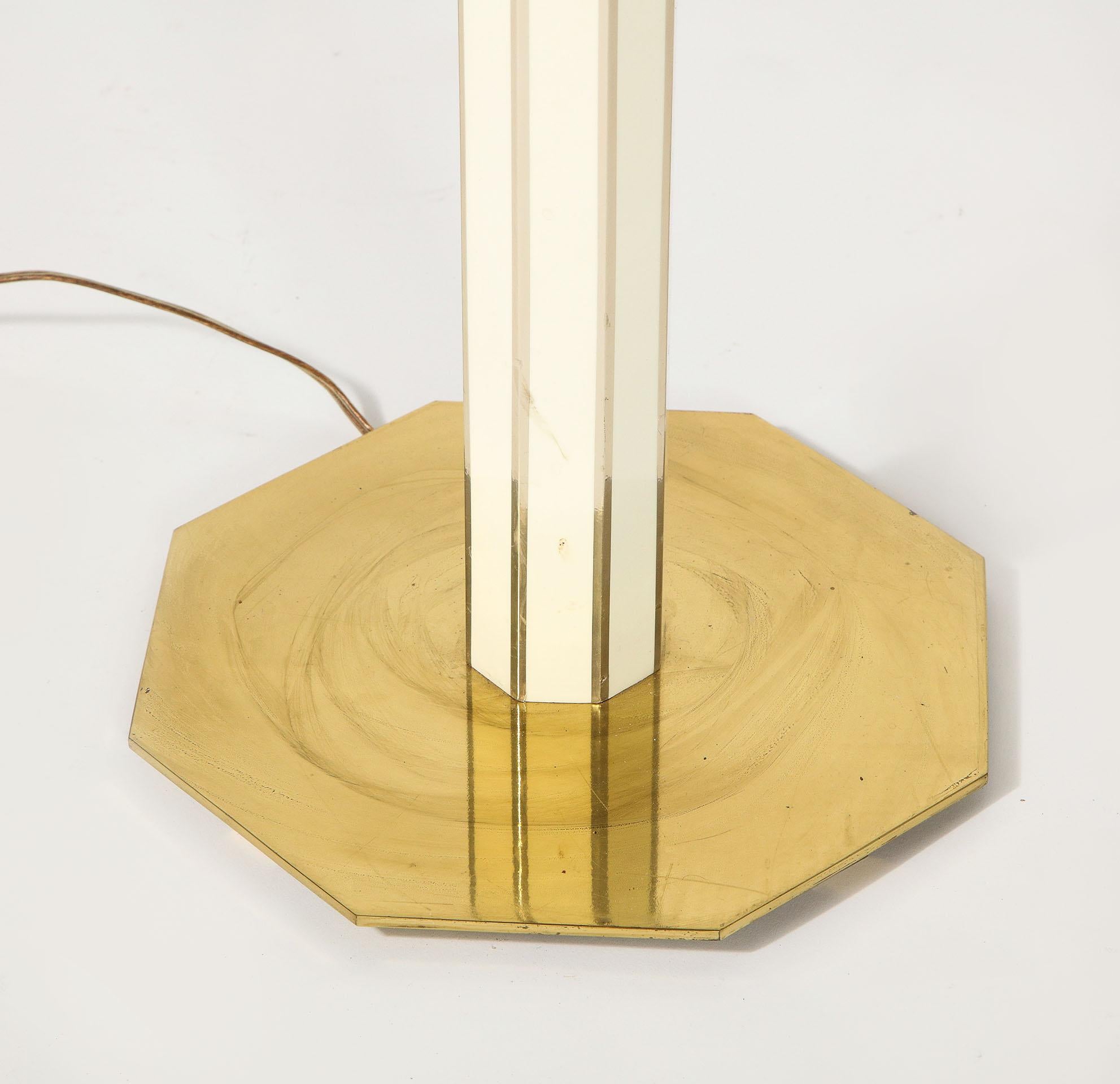 Floor Lamp with Glass Shelf For Sale 2