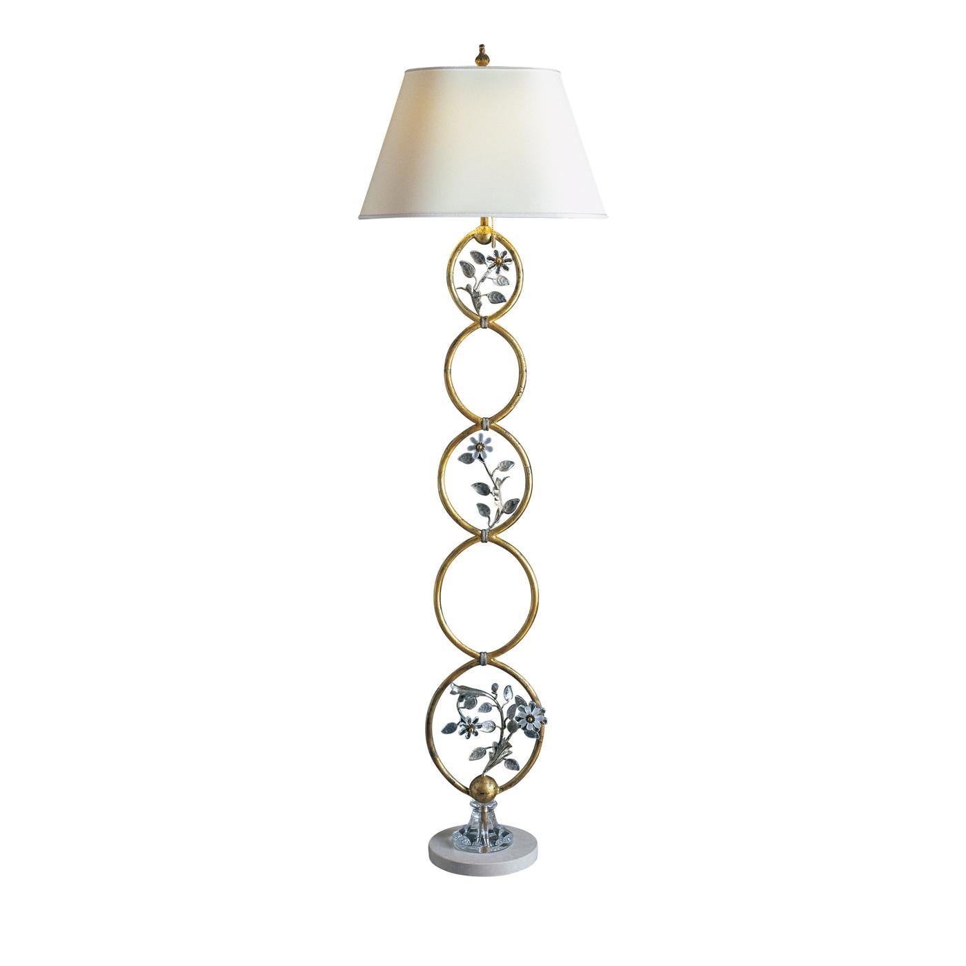 Modern Floor Lamp with Marble Base