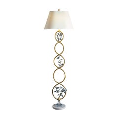 Floor Lamp with Marble Base