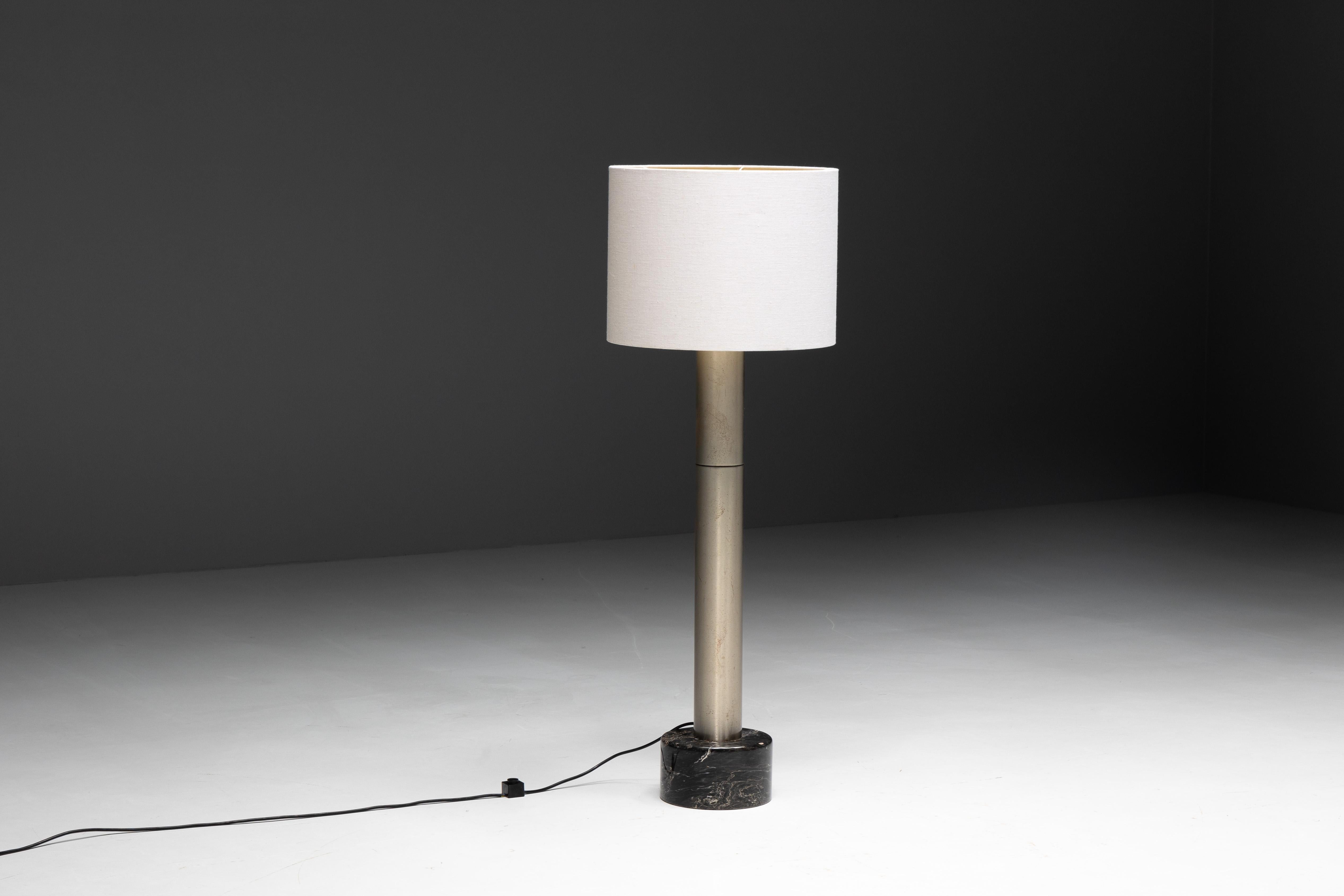 Floor Lamp with Marble Base, Italy,  1980s  For Sale 2