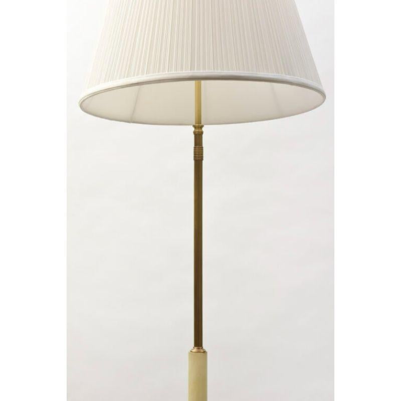 Floor Lamp with Onyx Stem and Base In Good Condition In Canton, MA