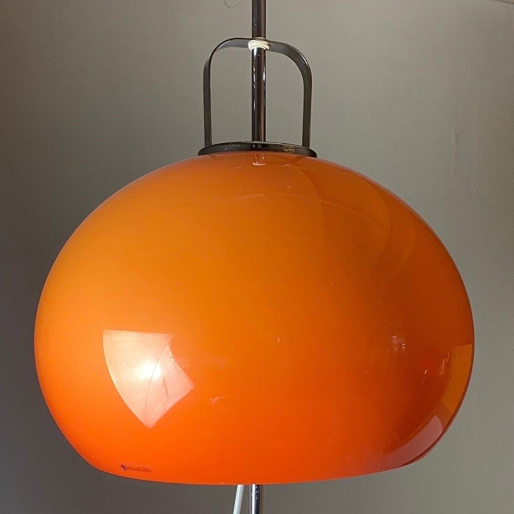 floor lamp orange shade