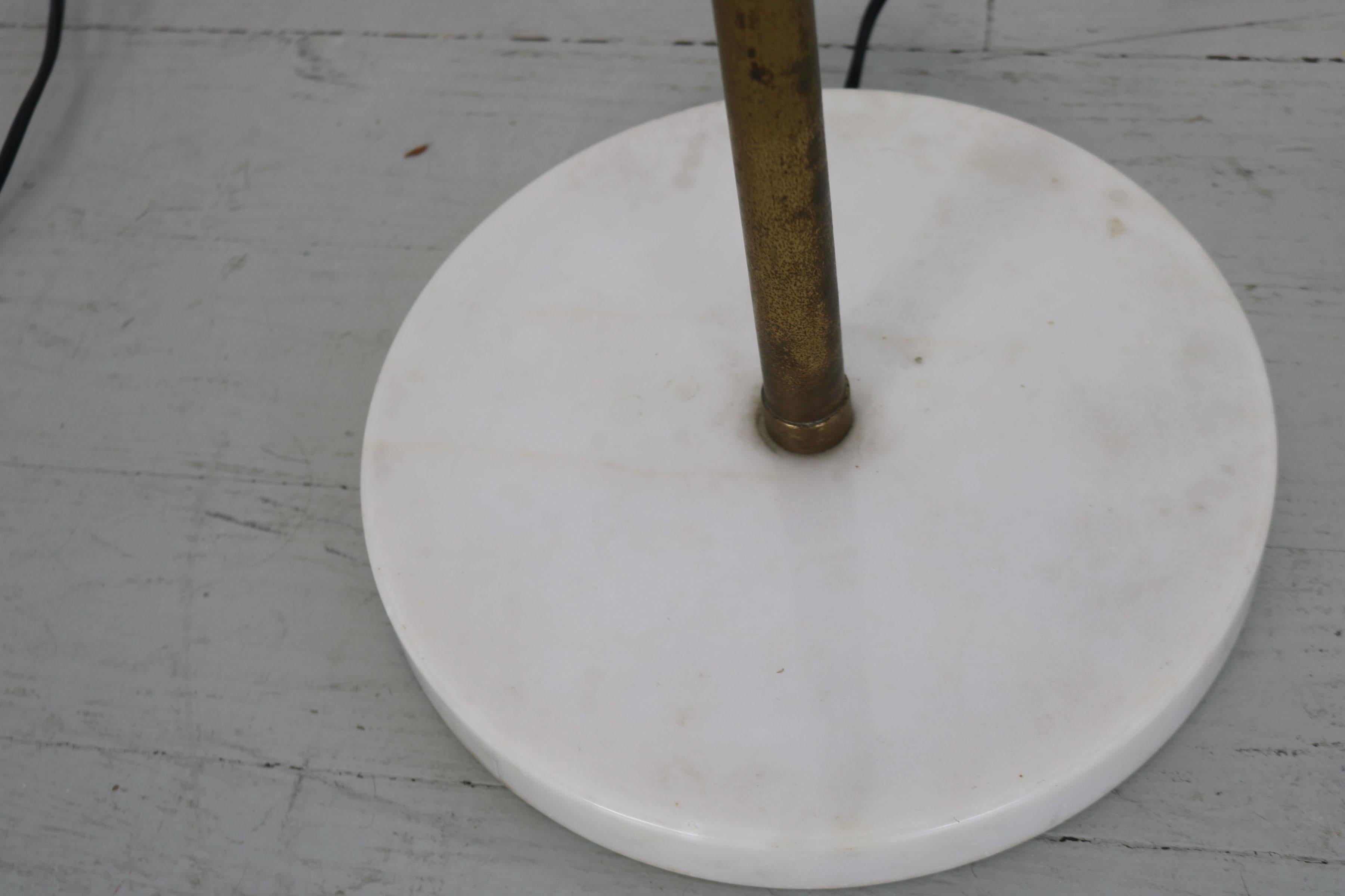 Floor Lamp with plywood shade, Italy, 1960s. For Sale 5