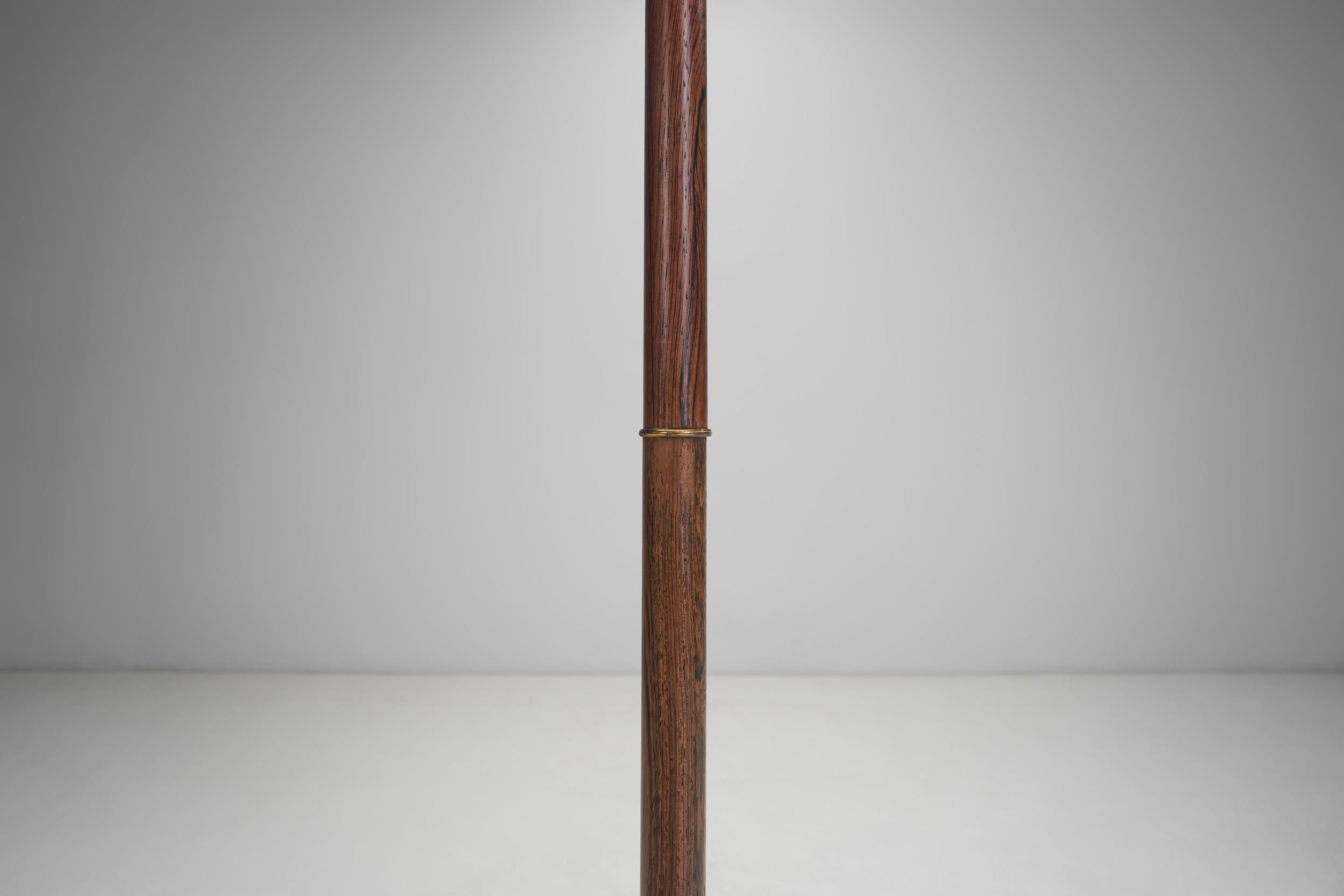 Floor Lamp with Ruched Shade, Scandinavia ca 1950s 6