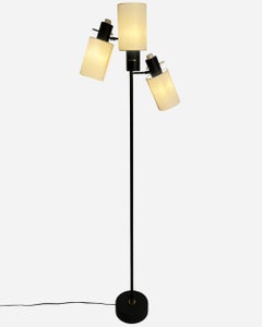 Floor lamp with three swivel heads Royal-Lumière et/ou Lunel, France circa 1955