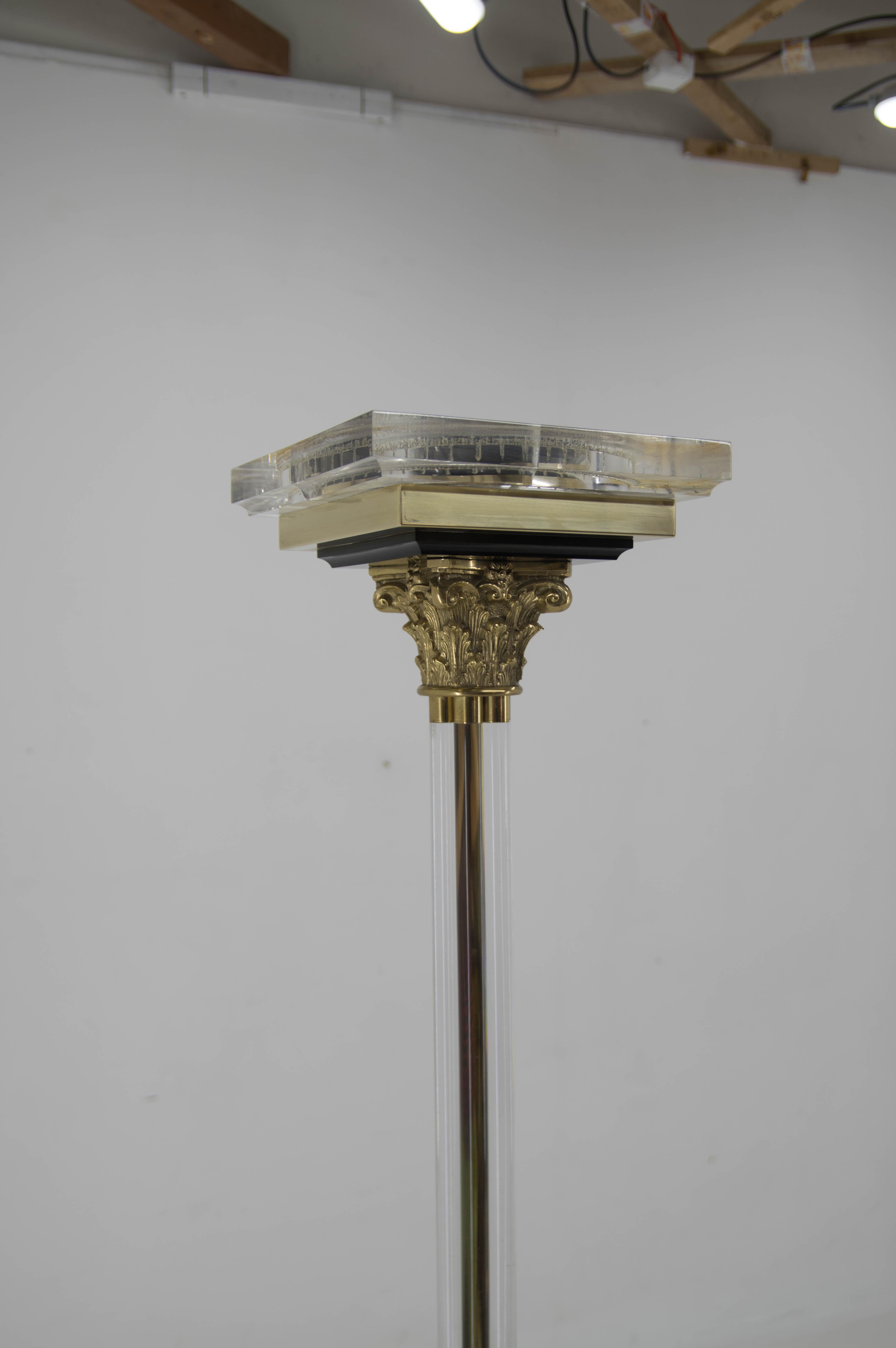 Floor Lamp with Upright Light, Italy, 1970s For Sale 8
