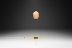 Floor Lamp with Wooden Detail by G. Holman, Finland 1950s