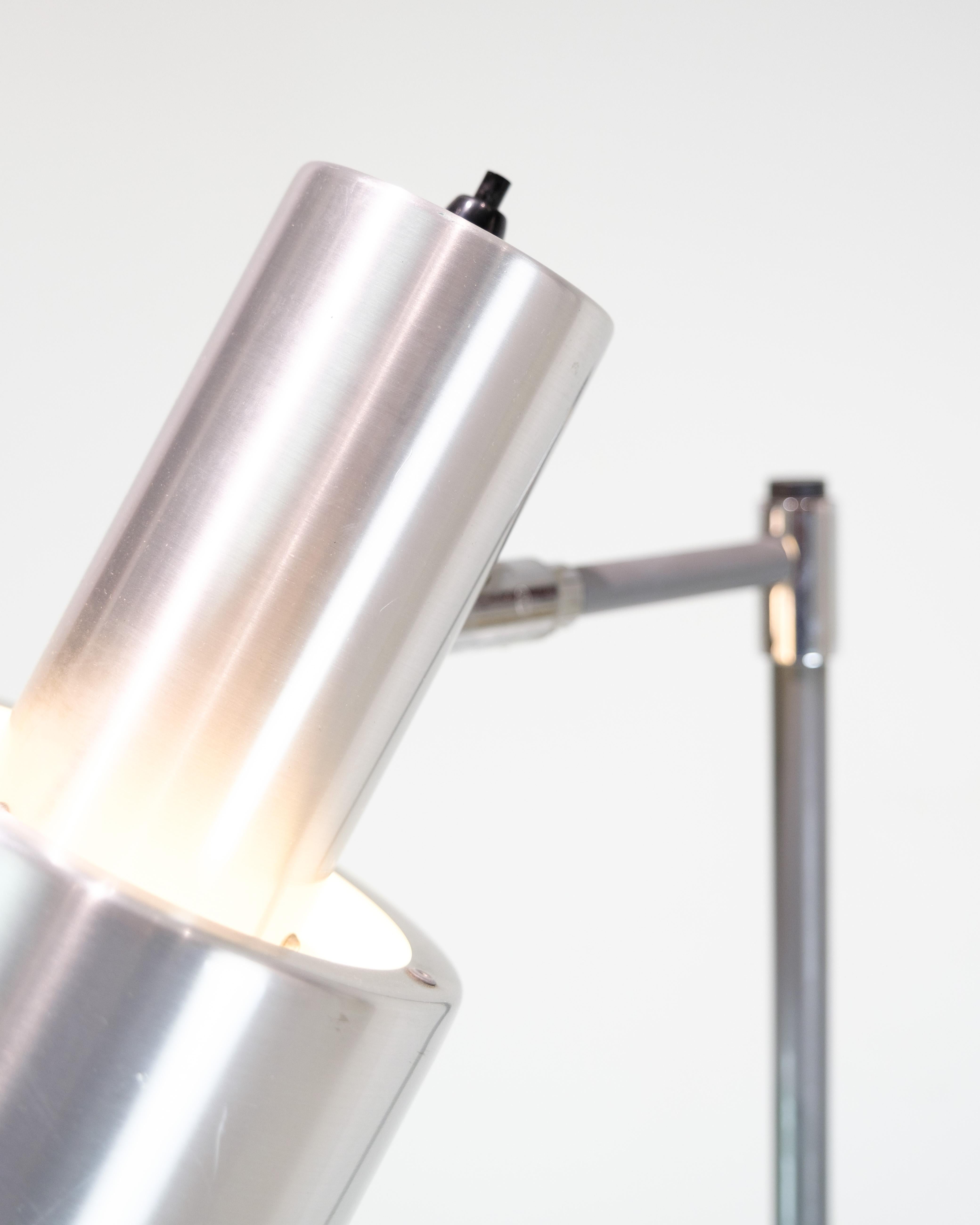 Late 20th Century Floor Lampe Model Studio Made In Stainless Steel By Jo Hammerborg From 1970s