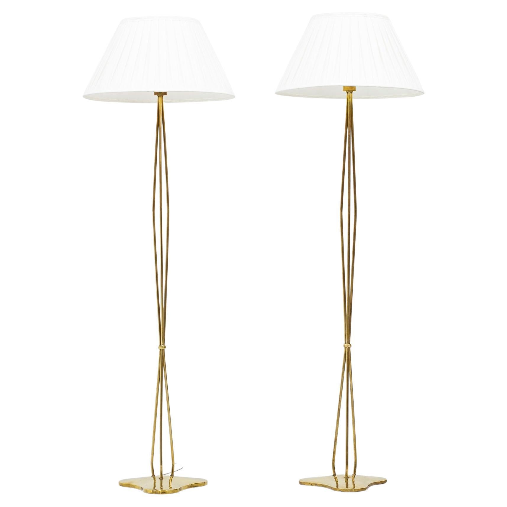 Floor Lamps Attributed to Hans Bergström, ASEA, Sweden, 1950s