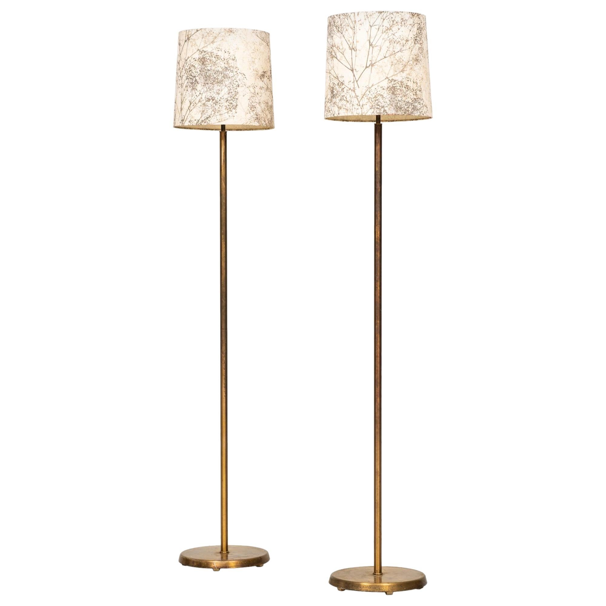 Floor Lamps Attributed to Hans Bergström Produced by ASEA in Sweden