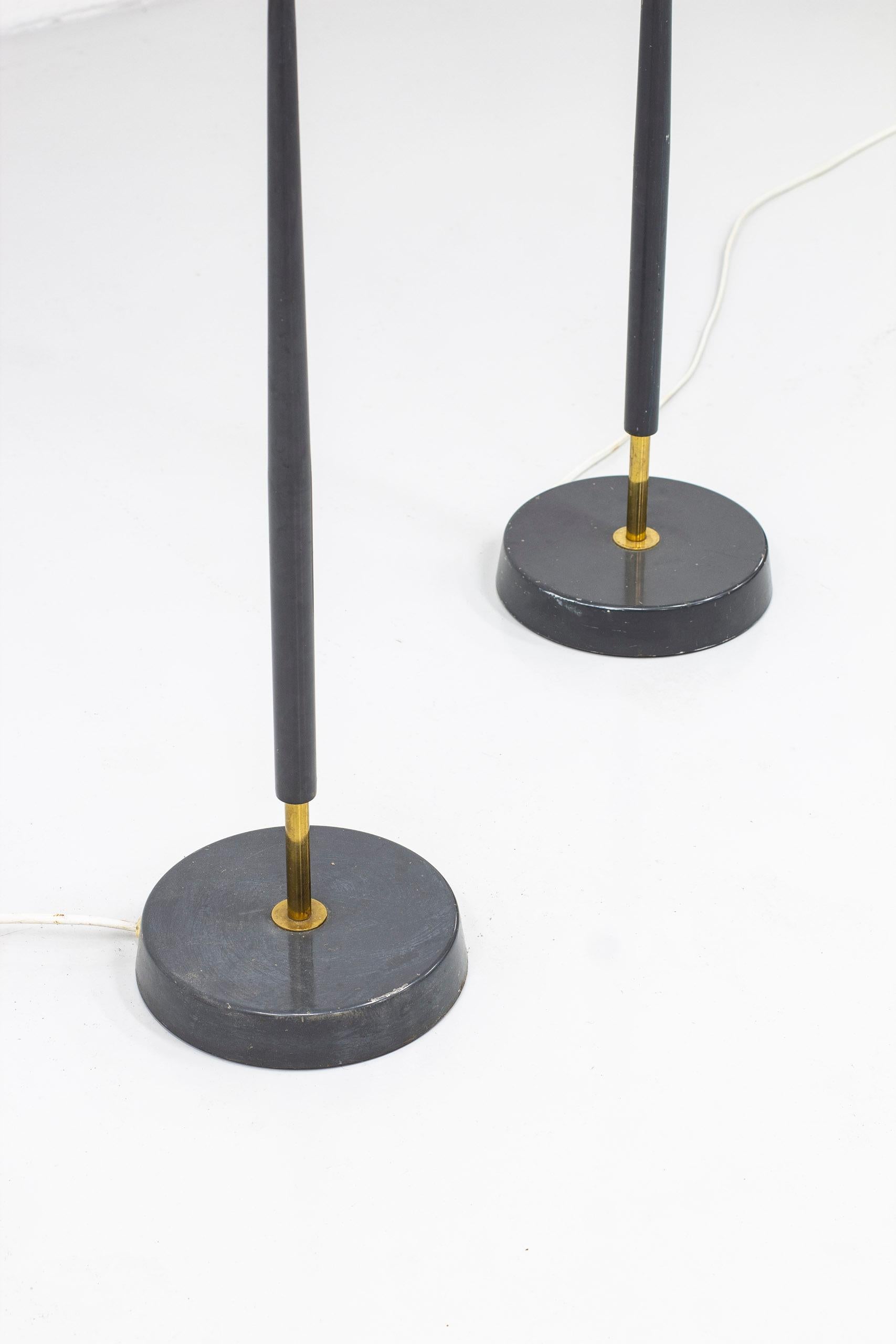 Mid-20th Century Floor Lamps by ASEA Belysning, Sweden, 1950s For Sale